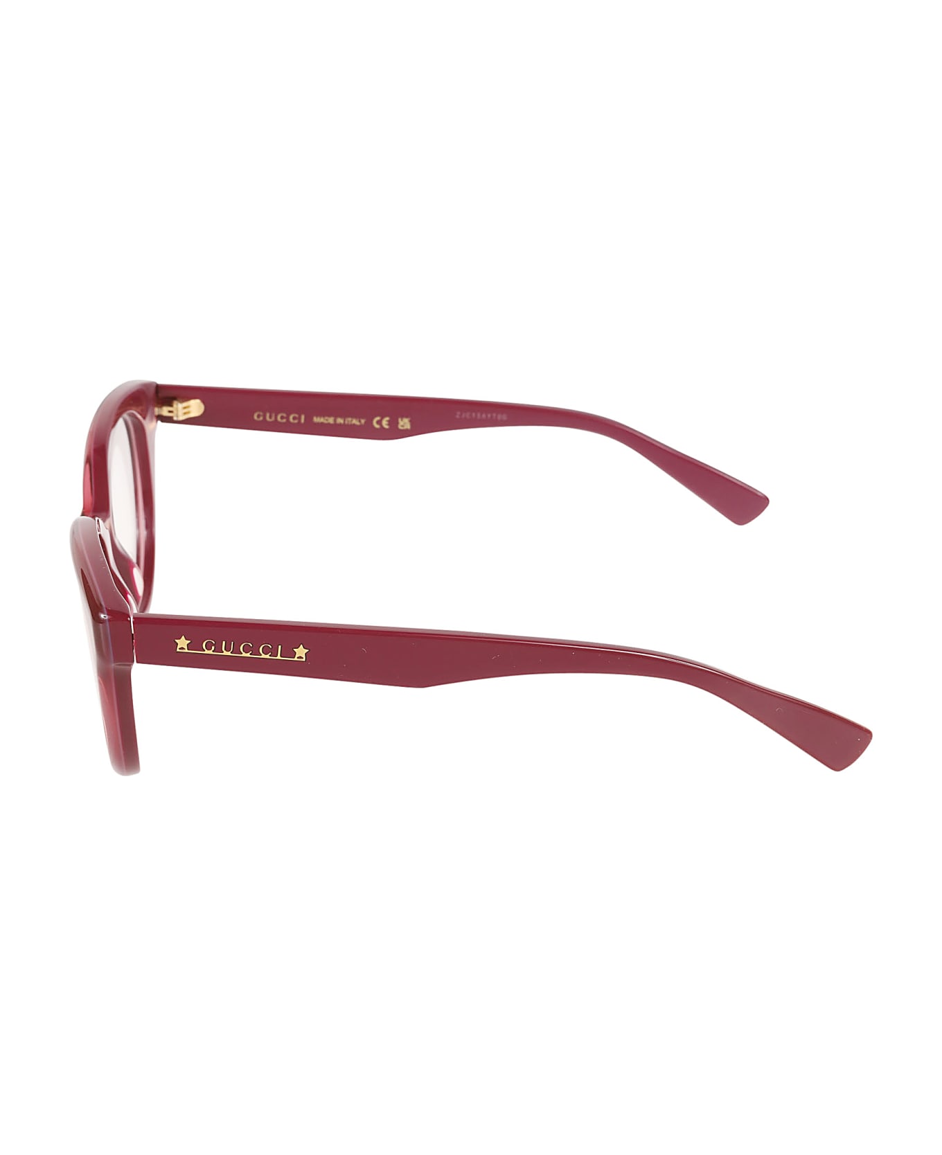 Gucci Eyewear Classic Cat-eye Logo Glasses - 006 burgundy burgundy tra