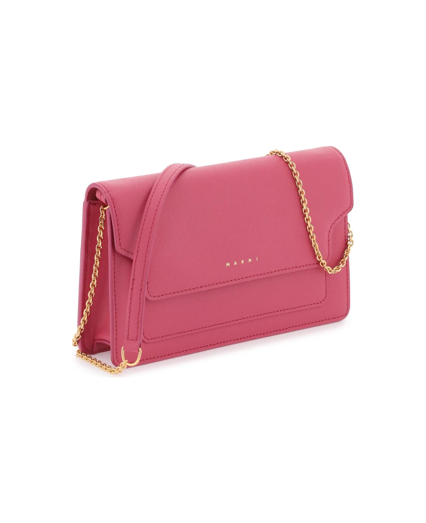 Marni Wallet With Shoulder Strap - LIGHT ORCHID (Pink)