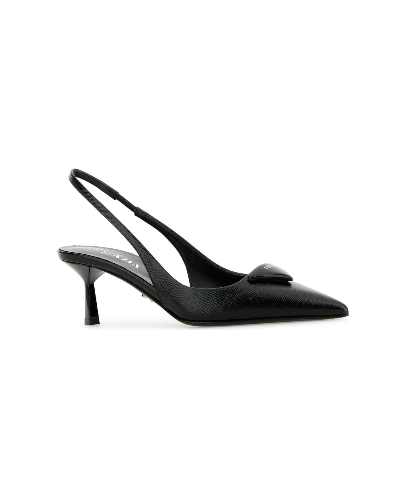 Prada Black Leather Pumps - NERO