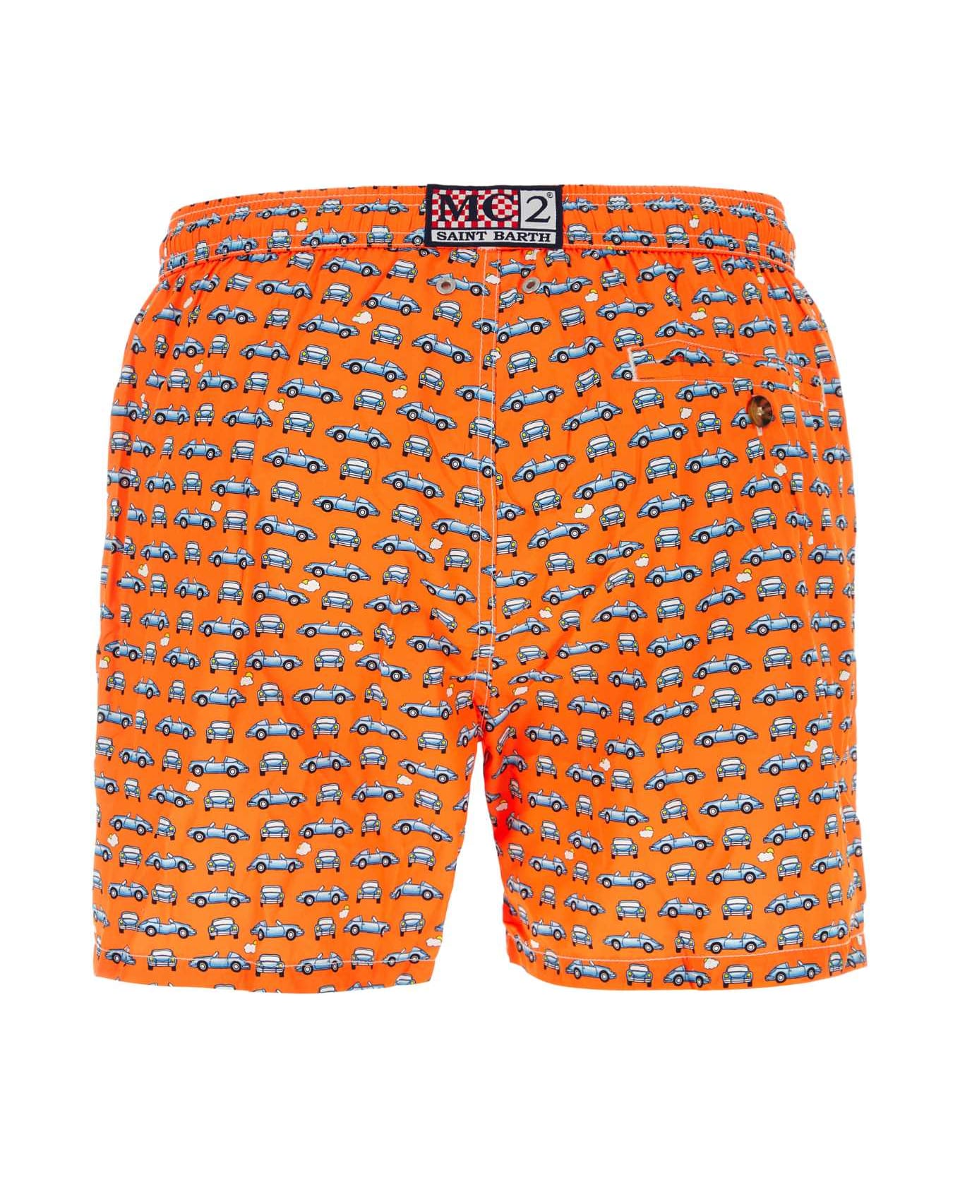 MC2 Saint Barth Printed Polyester Swimming Shorts - 85 水着