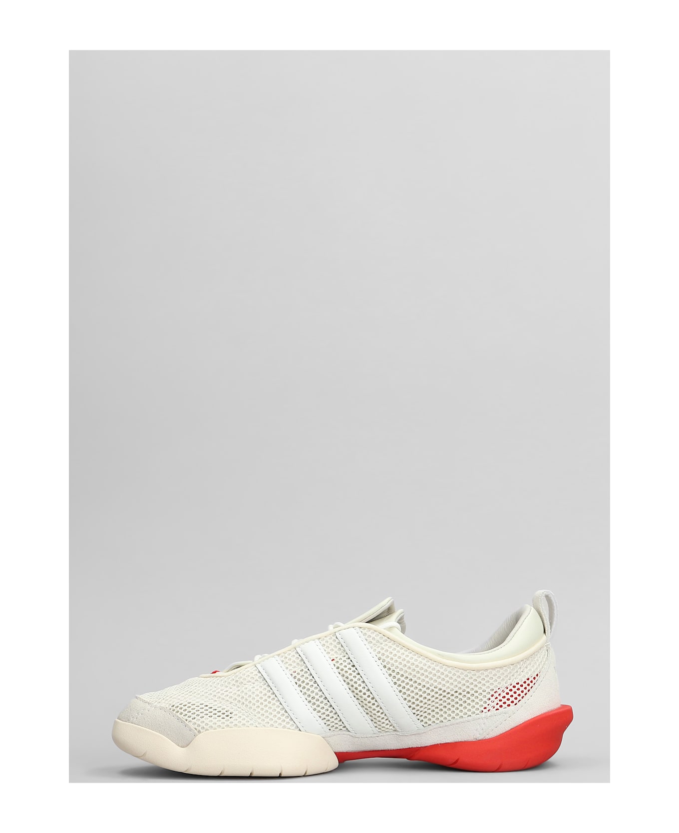 Y-3 Regu Sneakers In Beige Leather And Fabric - beige