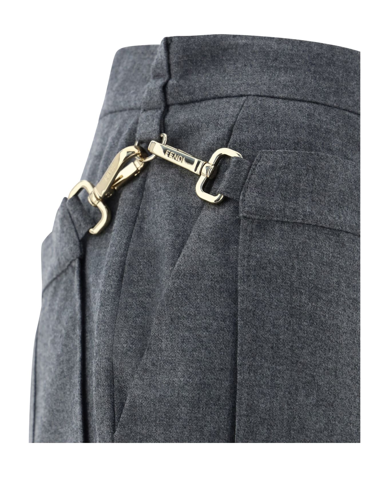 Fendi Flannel Pants - Gray