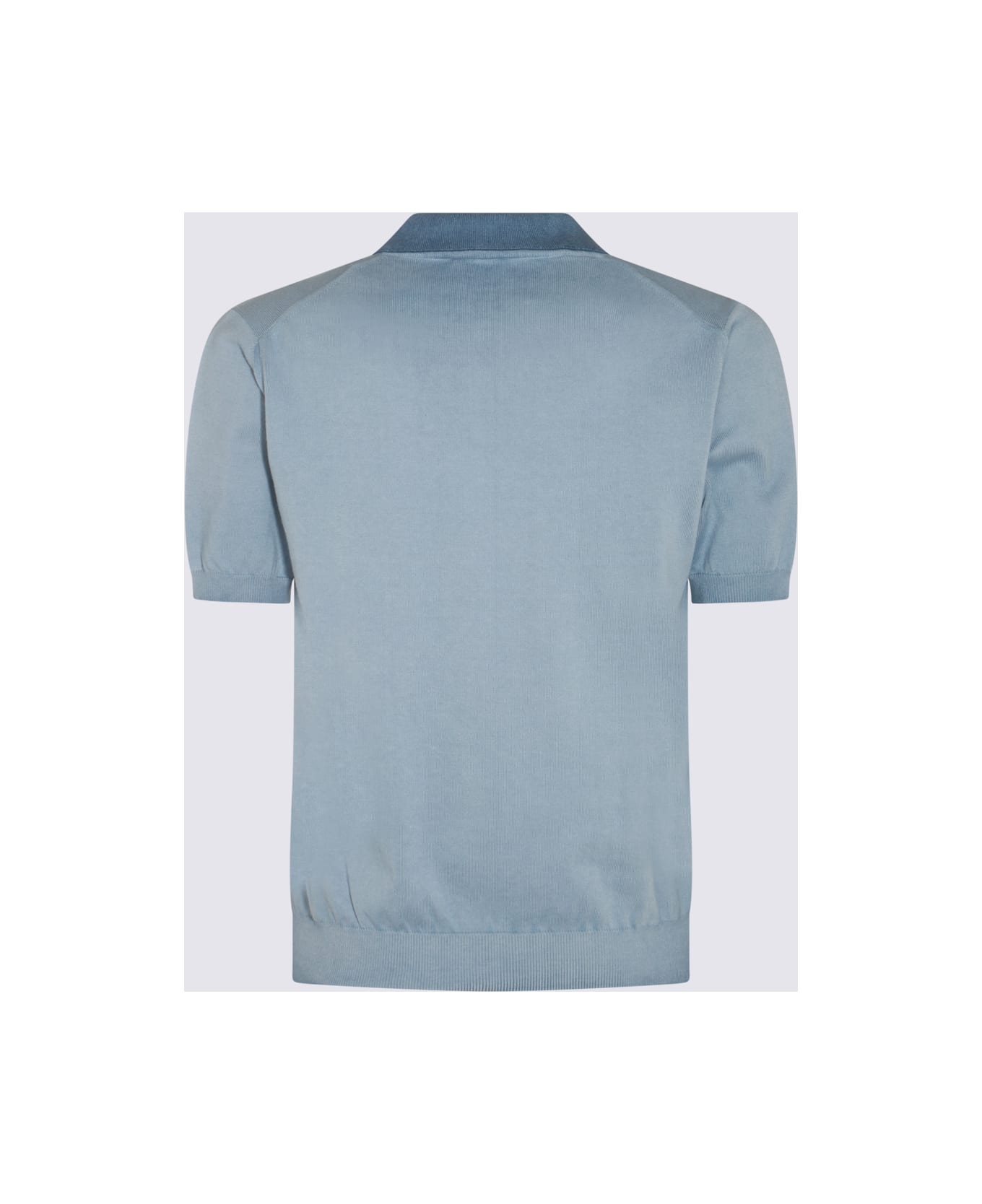 Altea Light Blue Cotton Polo Shirt - Carta da zucchero