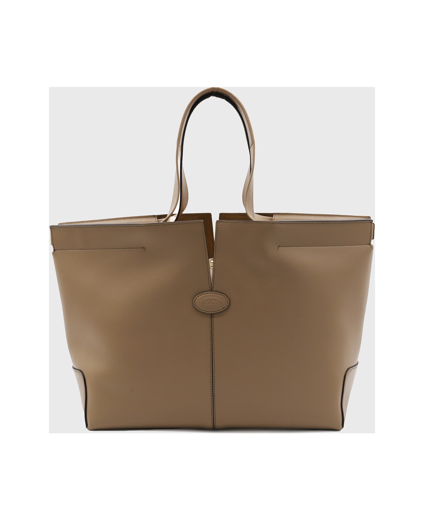 Tod
s Brown Leather Top Handle Bag - MULTICOLOUR