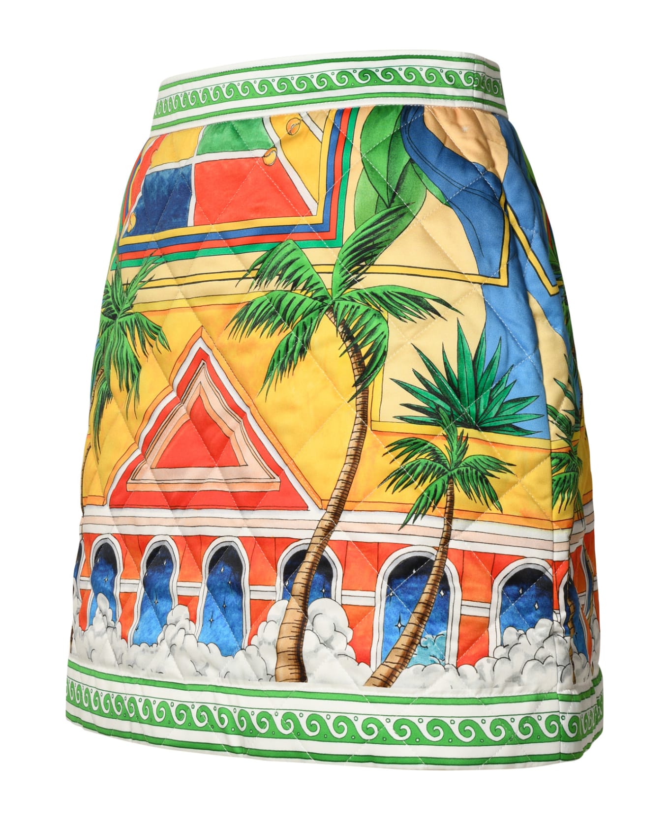 Casablanca Multicolor Polyester Skirt - WHITE スカート