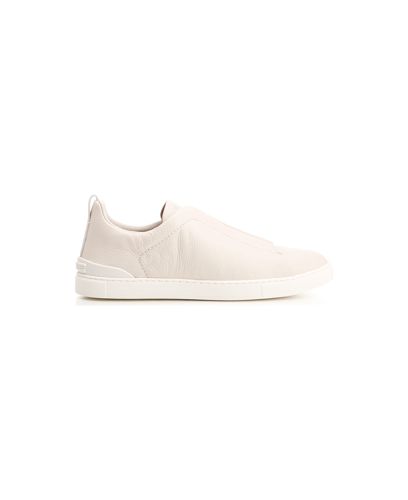 Zegna 'triple Stitch' Low Top Sneakers - White