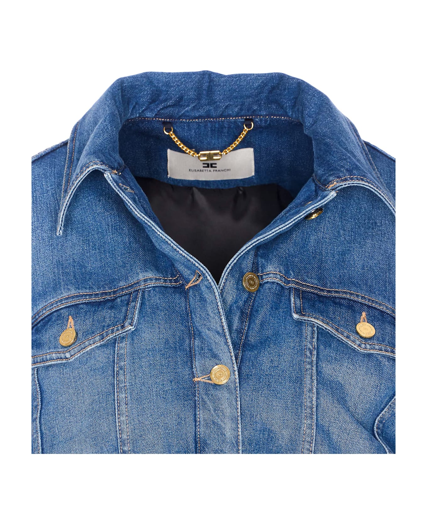 Elisabetta Franchi Denim Jacket - Blue