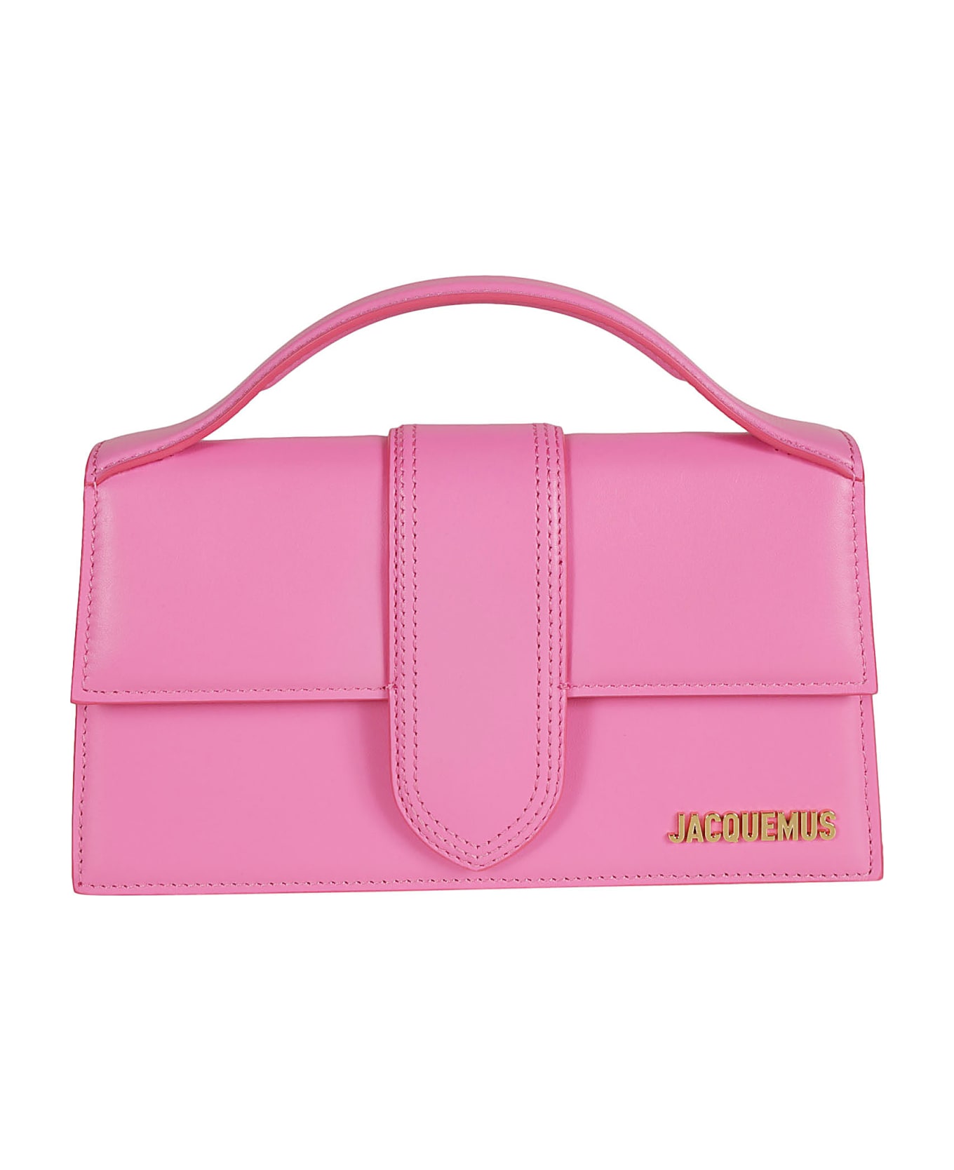 Jacquemus Le Grand Bambino Leather Bag - Neon pink