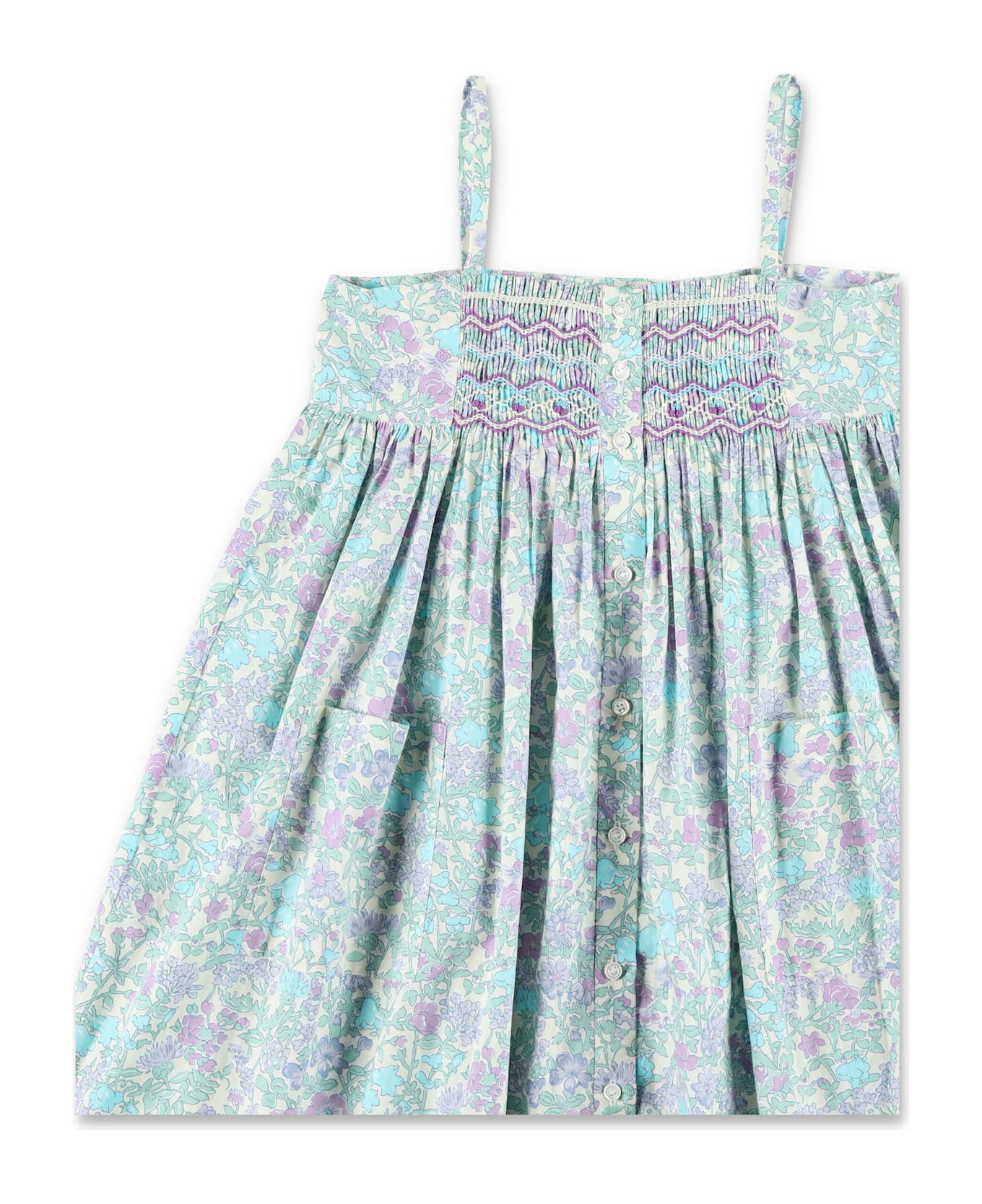 Bonpoint Passion Liberty Smocked Dress - PARME CLAIR