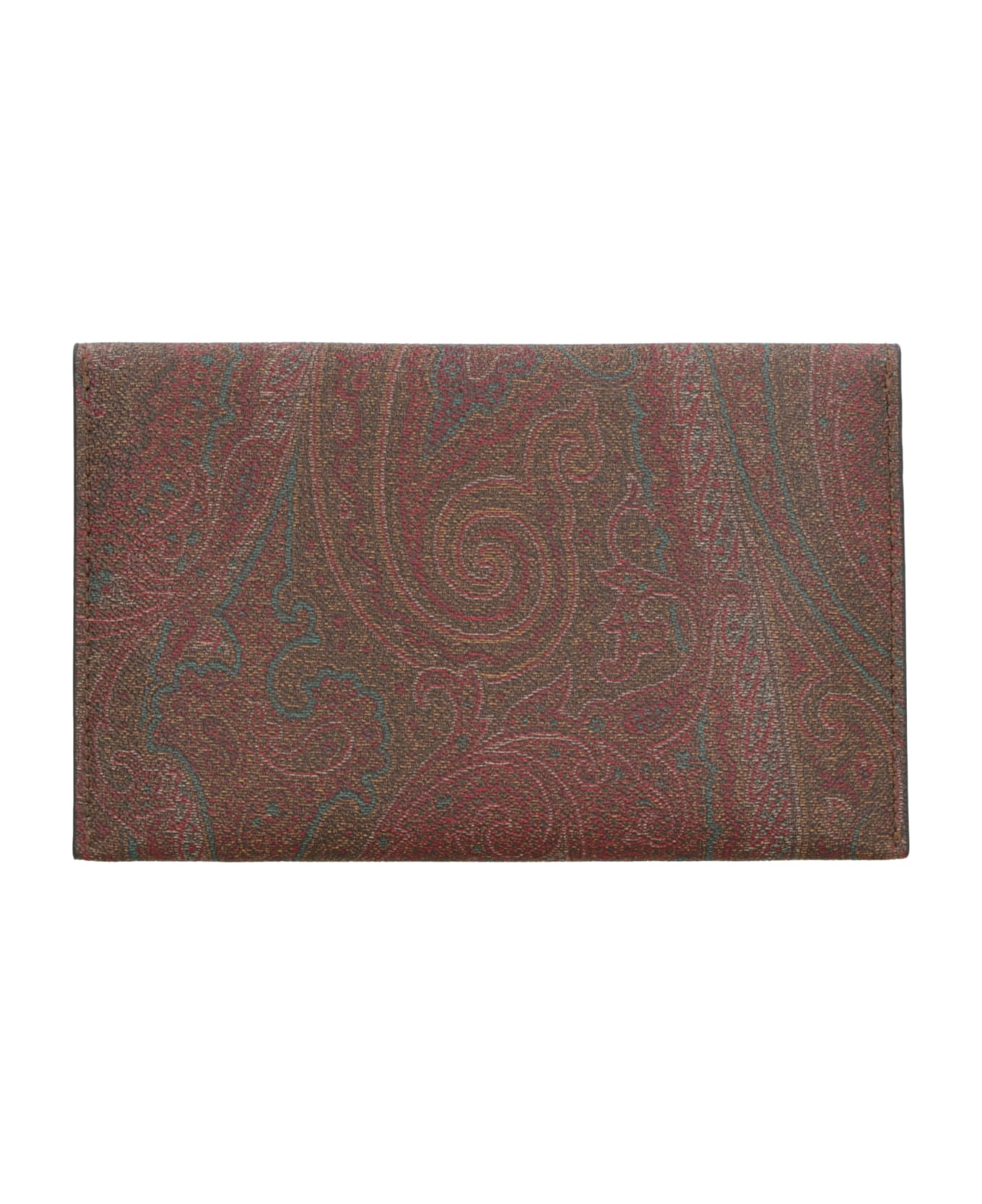 Etro Paisley Print Pouch - brown