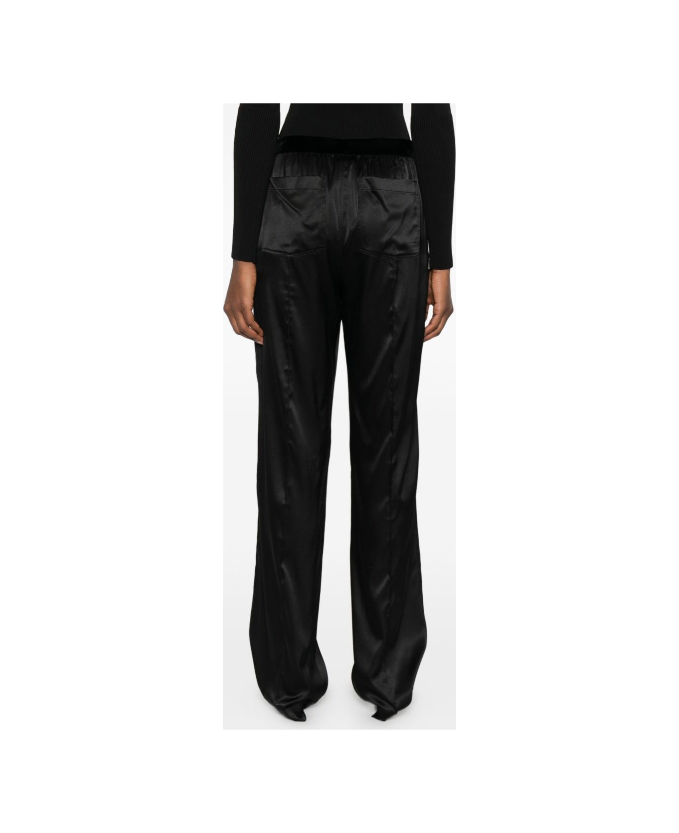 Tom Ford Pajama Silk Trousers - Black