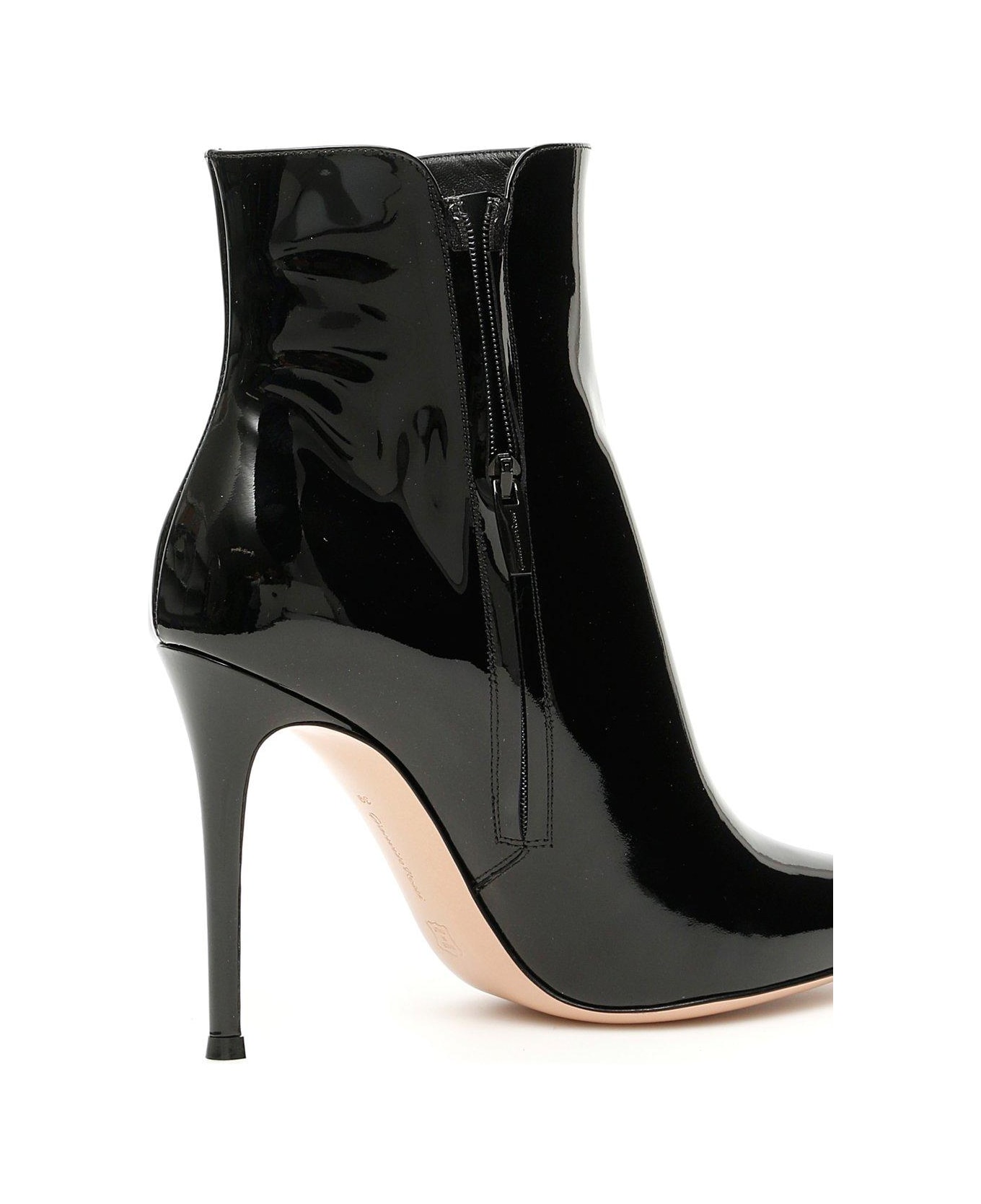 Gianvito Rossi Levy Zip-up Boots - Black ブーツ