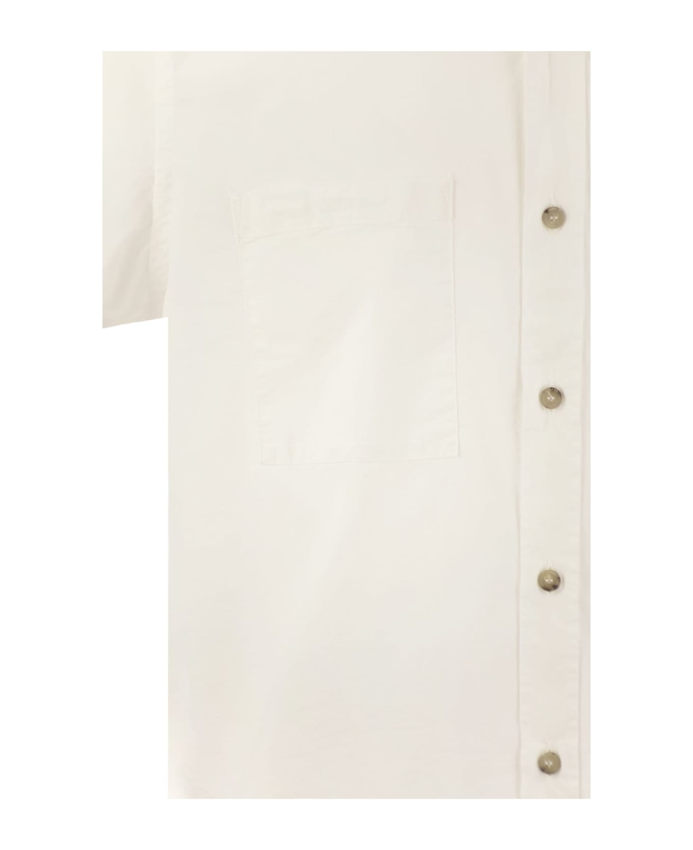 Peserico Stretch Cotton Poplin Shirt - White