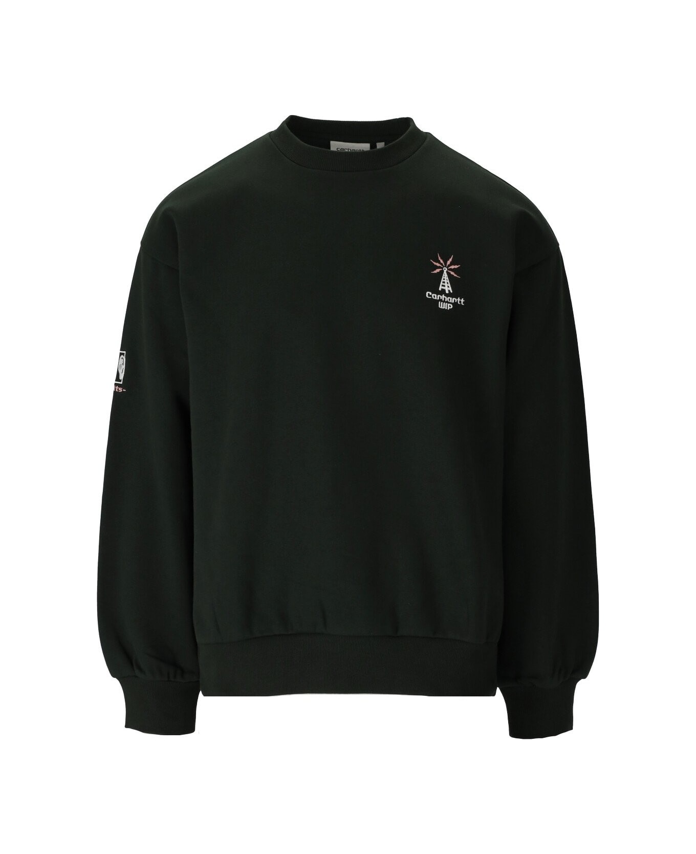 Carhartt Wip Connect Dark Green Sweatshirt - Verde