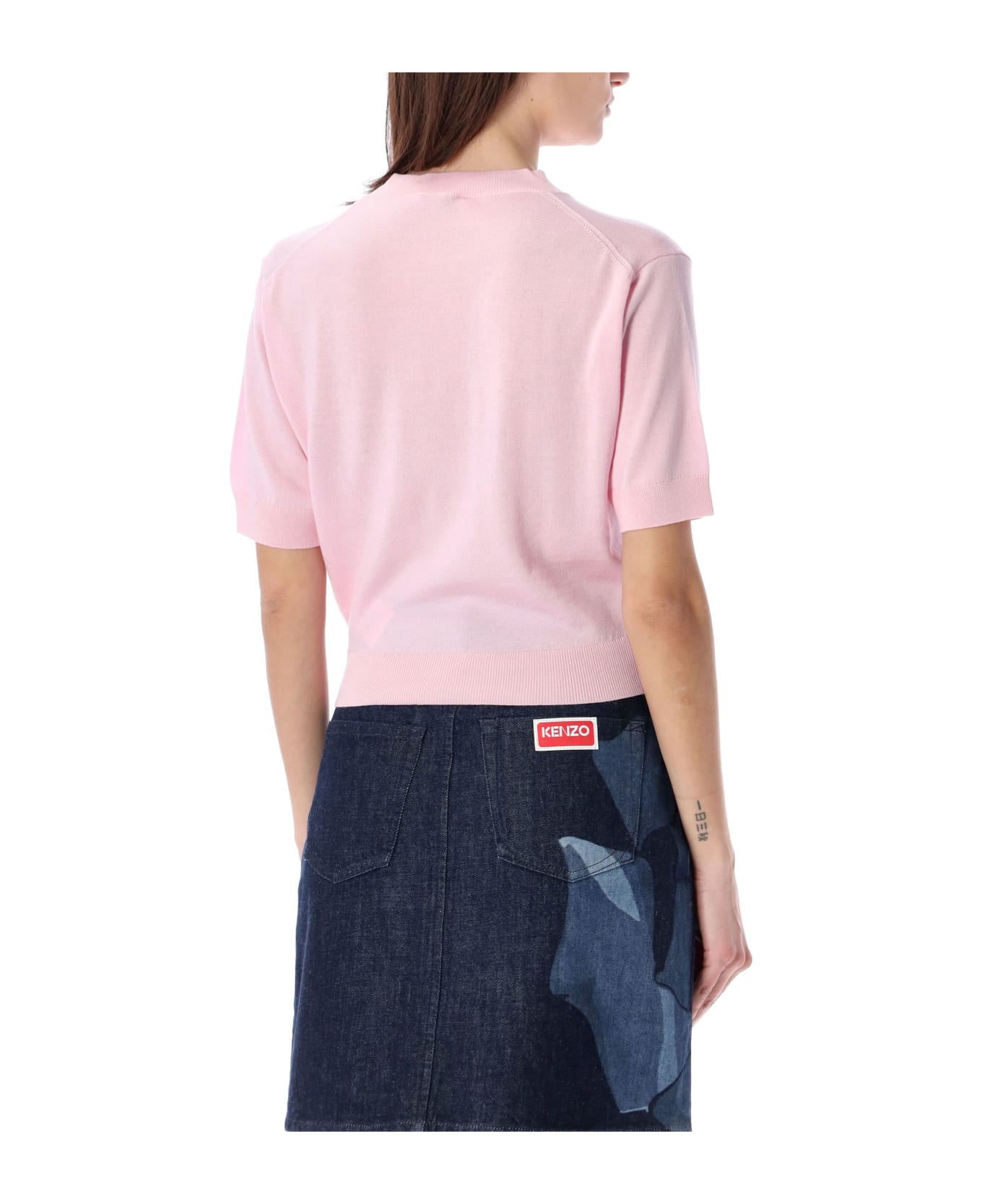 Kenzo Boke Crest Short Sleeve Jumper - FADED PINK Tシャツ