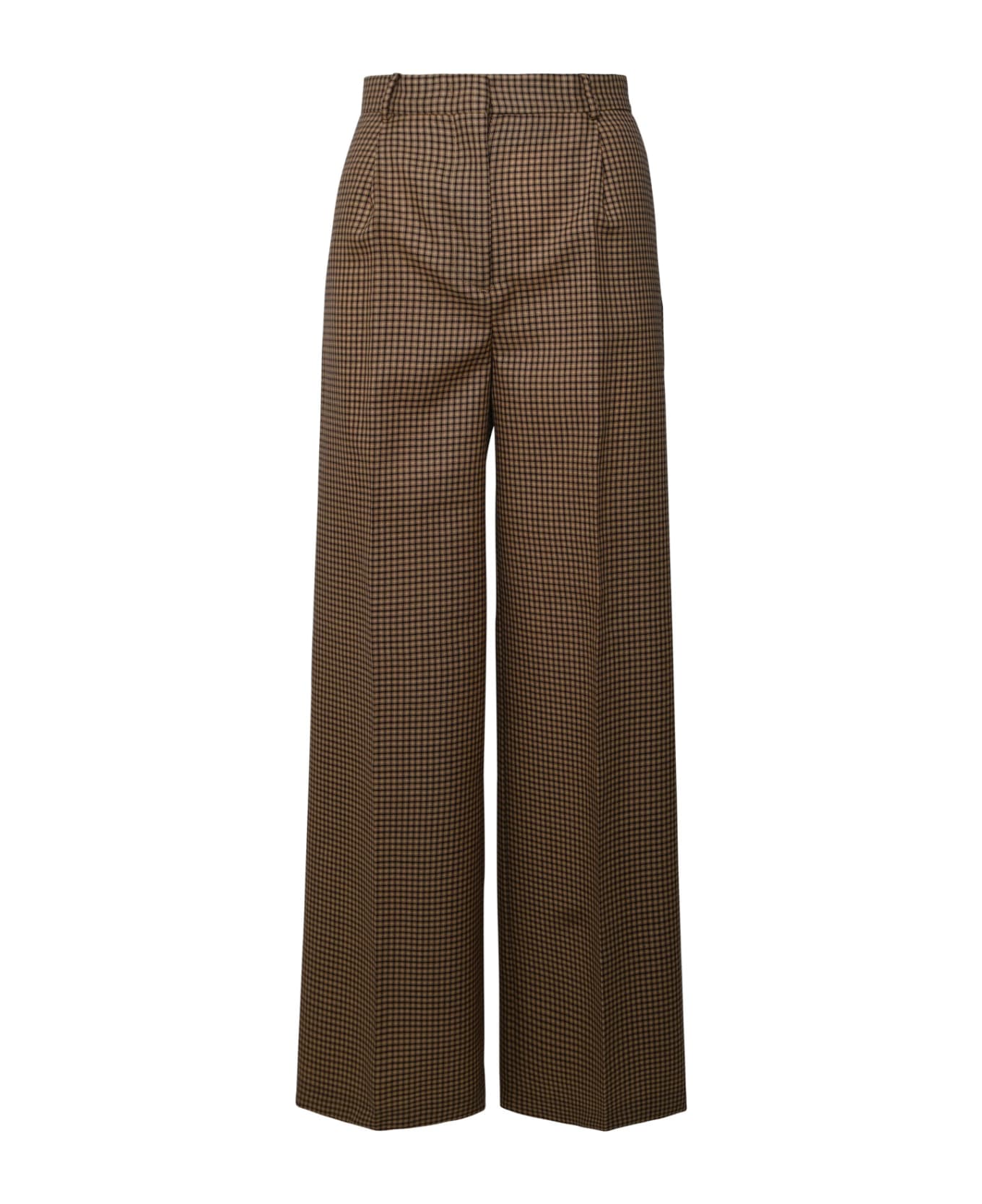 MSGM Two-tone Wool Trousers - Beige