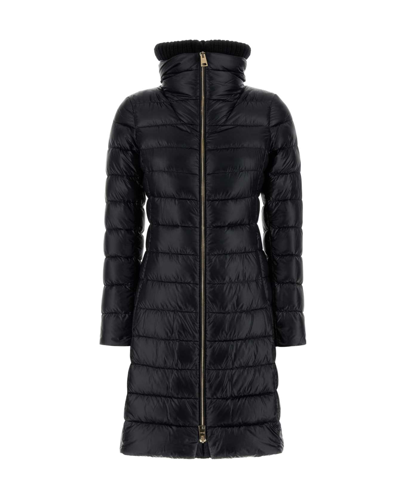 Herno Black Nylon Down Jacket - NERO