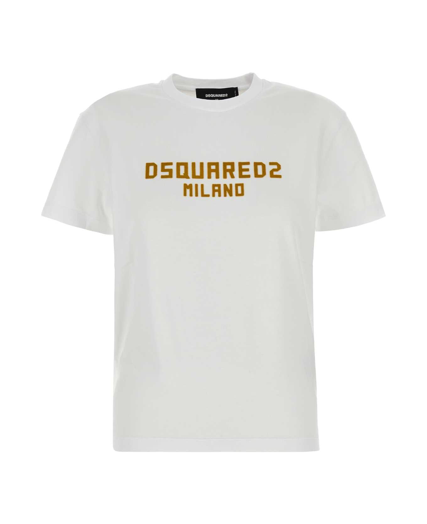 Dsquared2 White Cotton T-shirt - 964