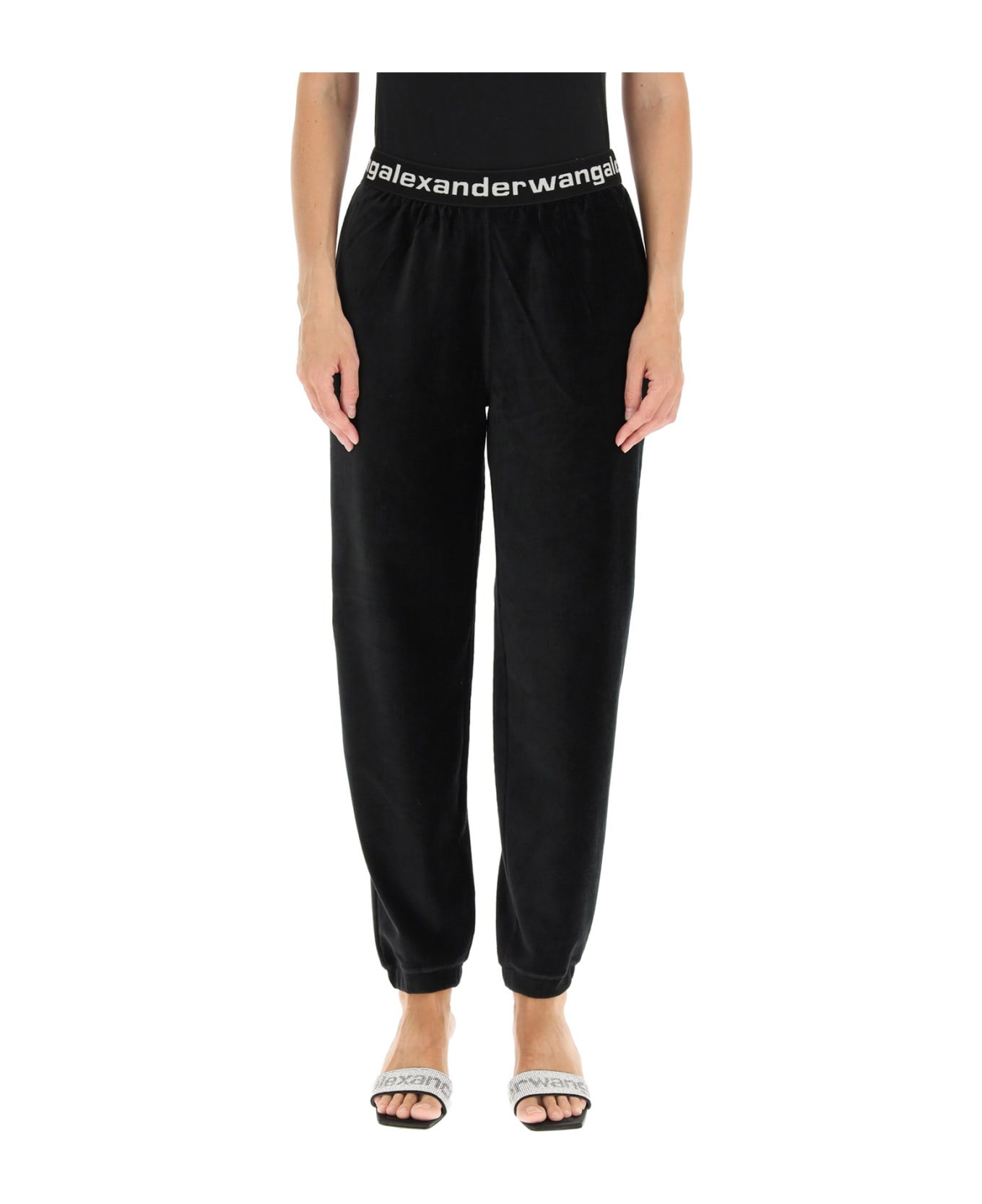 T by Alexander Wang Waistband Logo Joggers - 1