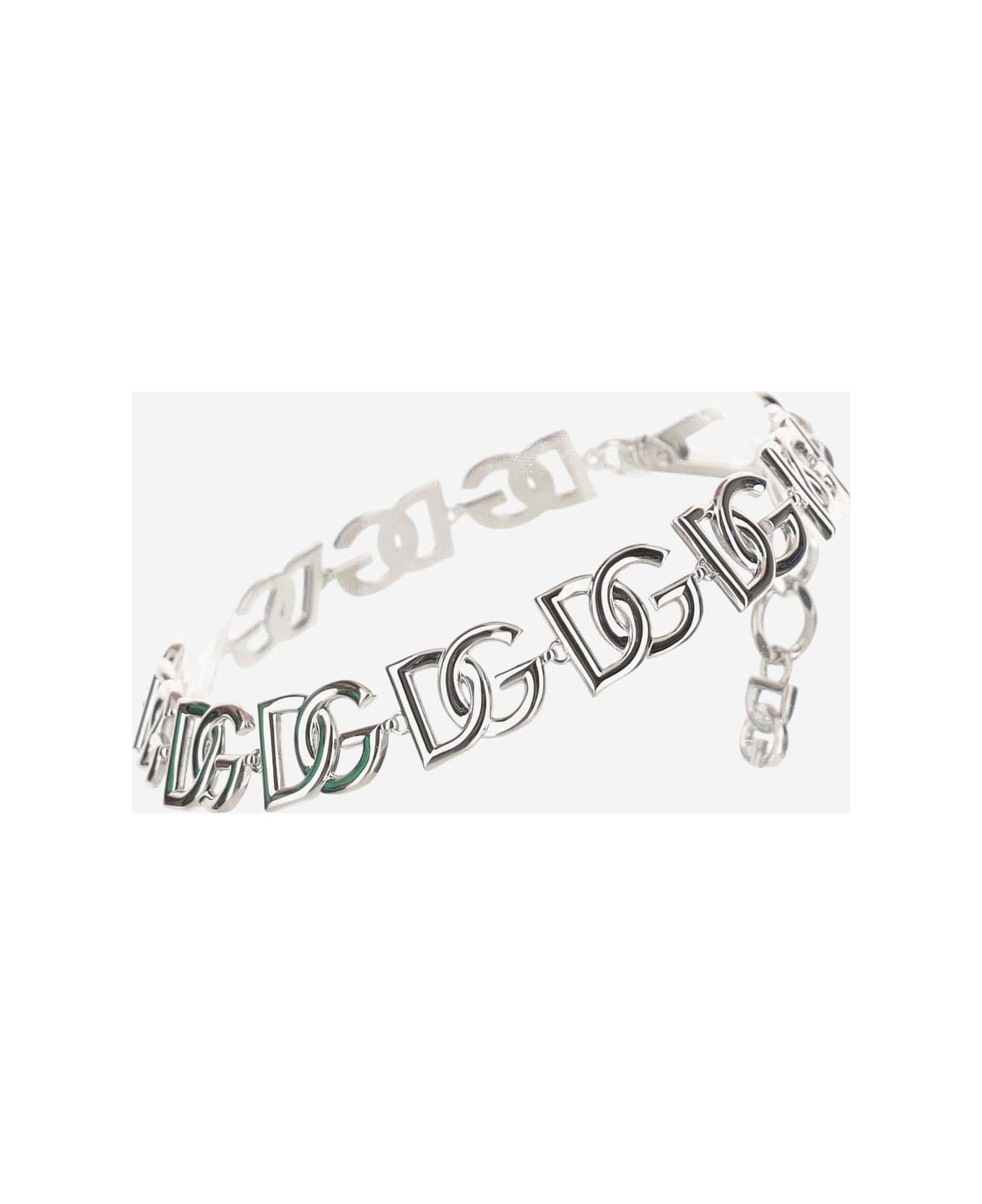 Dolce & Gabbana Logo Necklace - Silver