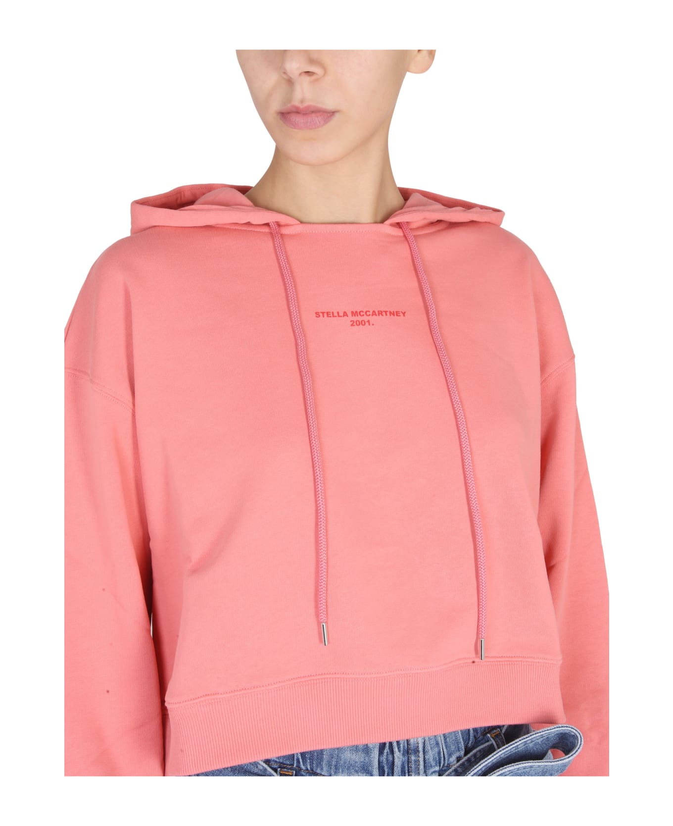 Stella McCartney Sweatshirt With Logo Embroidery - Martini pink フリース