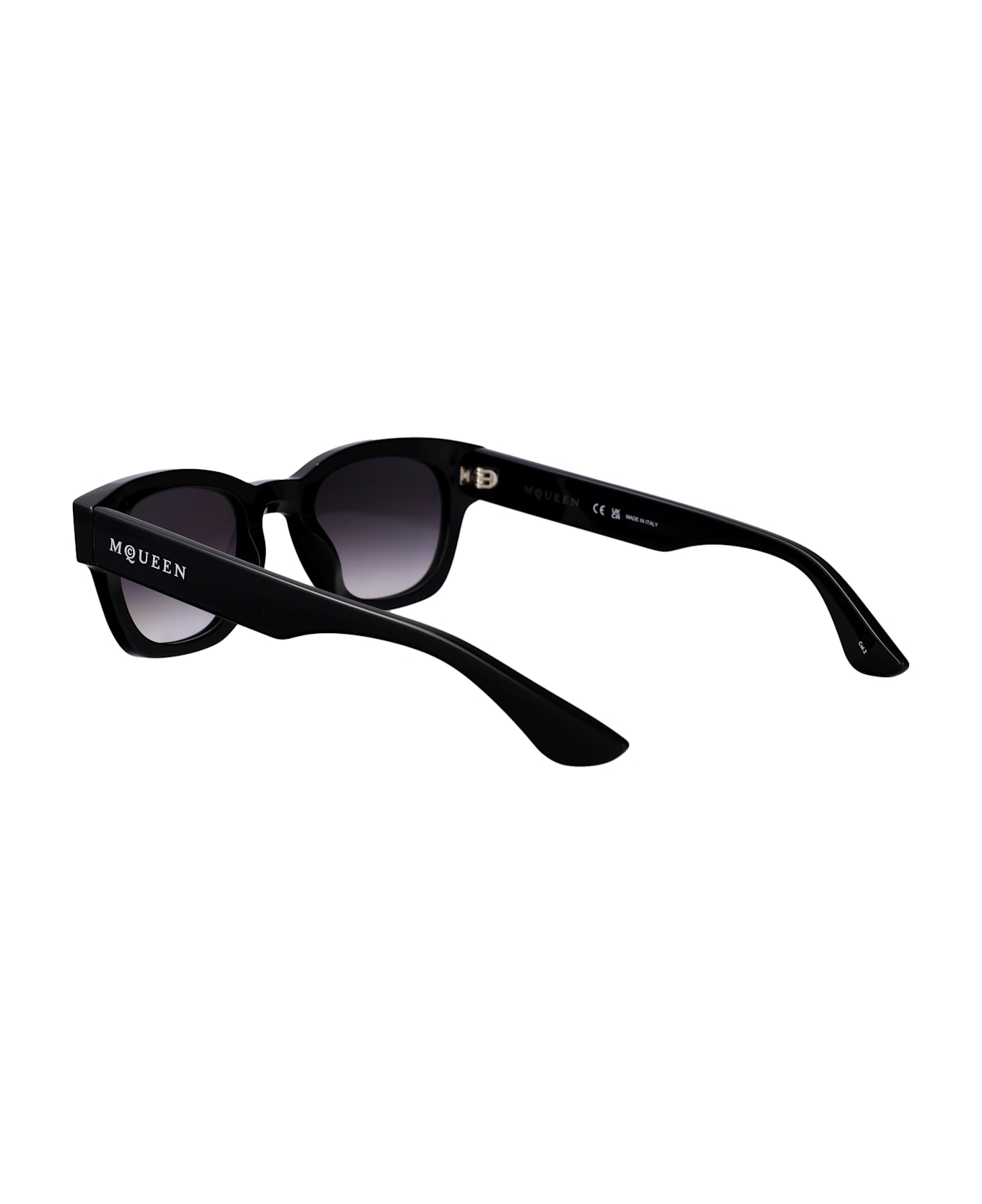 Alexander McQueen Eyewear Am0530s Sunglasses - BLACK-BLACK-GREY