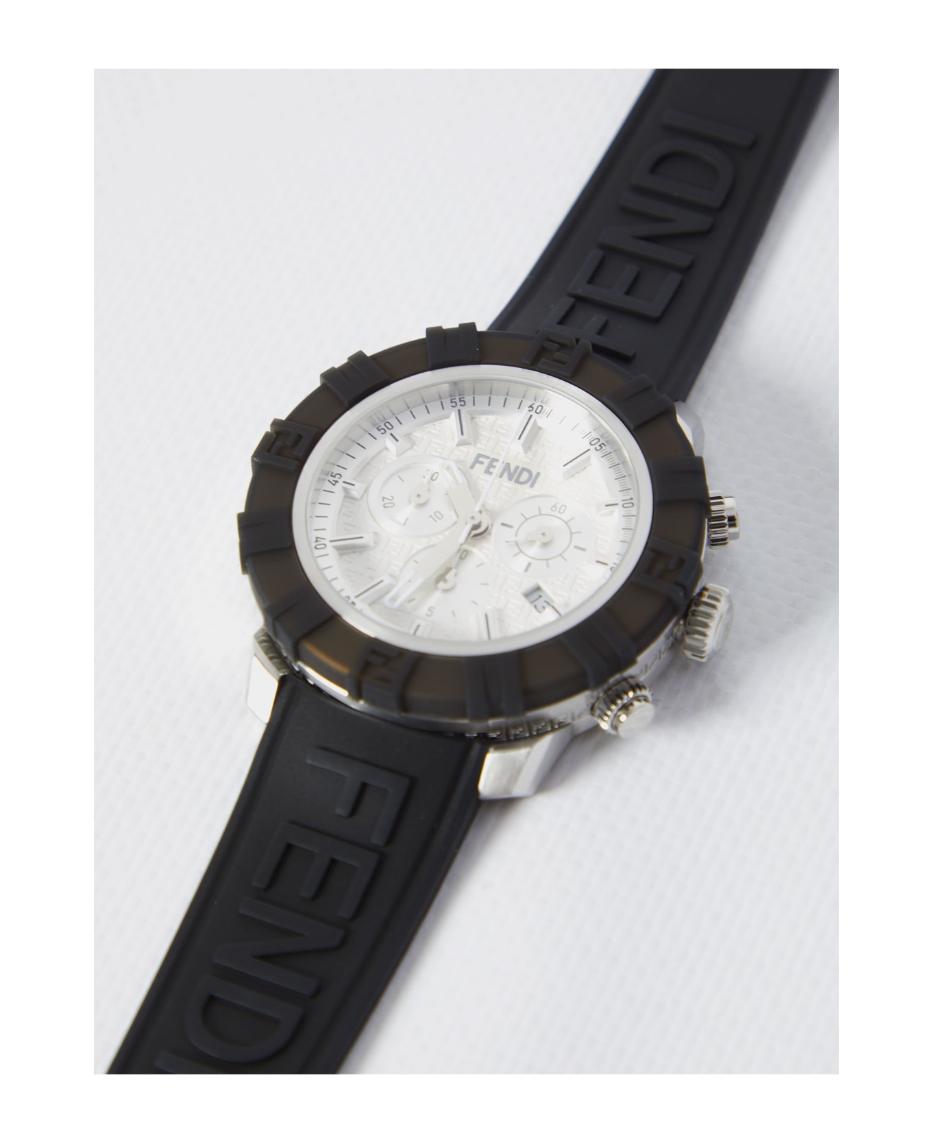 Fendi Fendastic Watch - WHITE/BLACK
