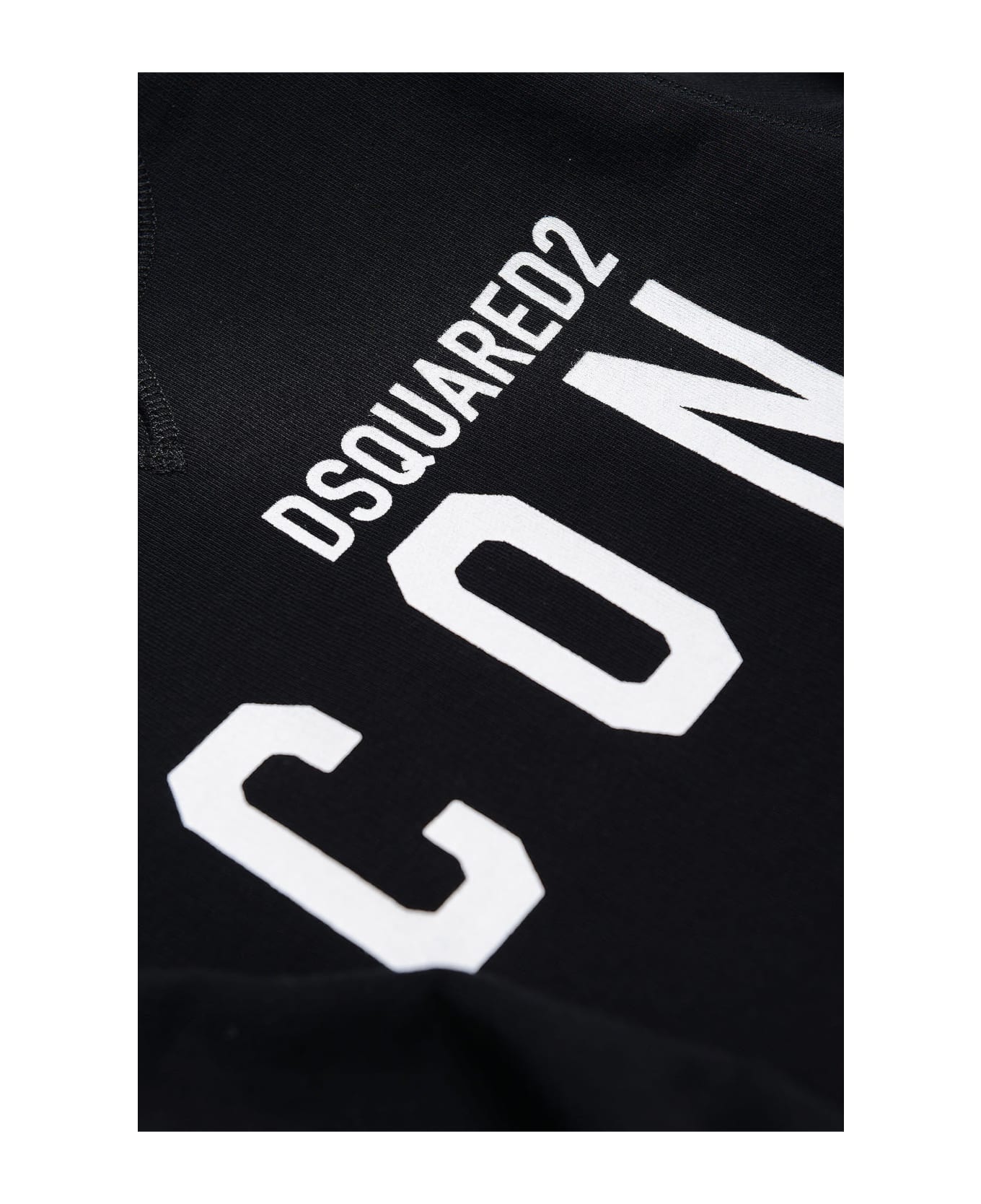 Dsquared2 D2s411u Relax-icon Sweat-shirt Dsquared Cotton Crew-neck Sweatshirt With Icon Logo - Black ニットウェア＆スウェットシャツ