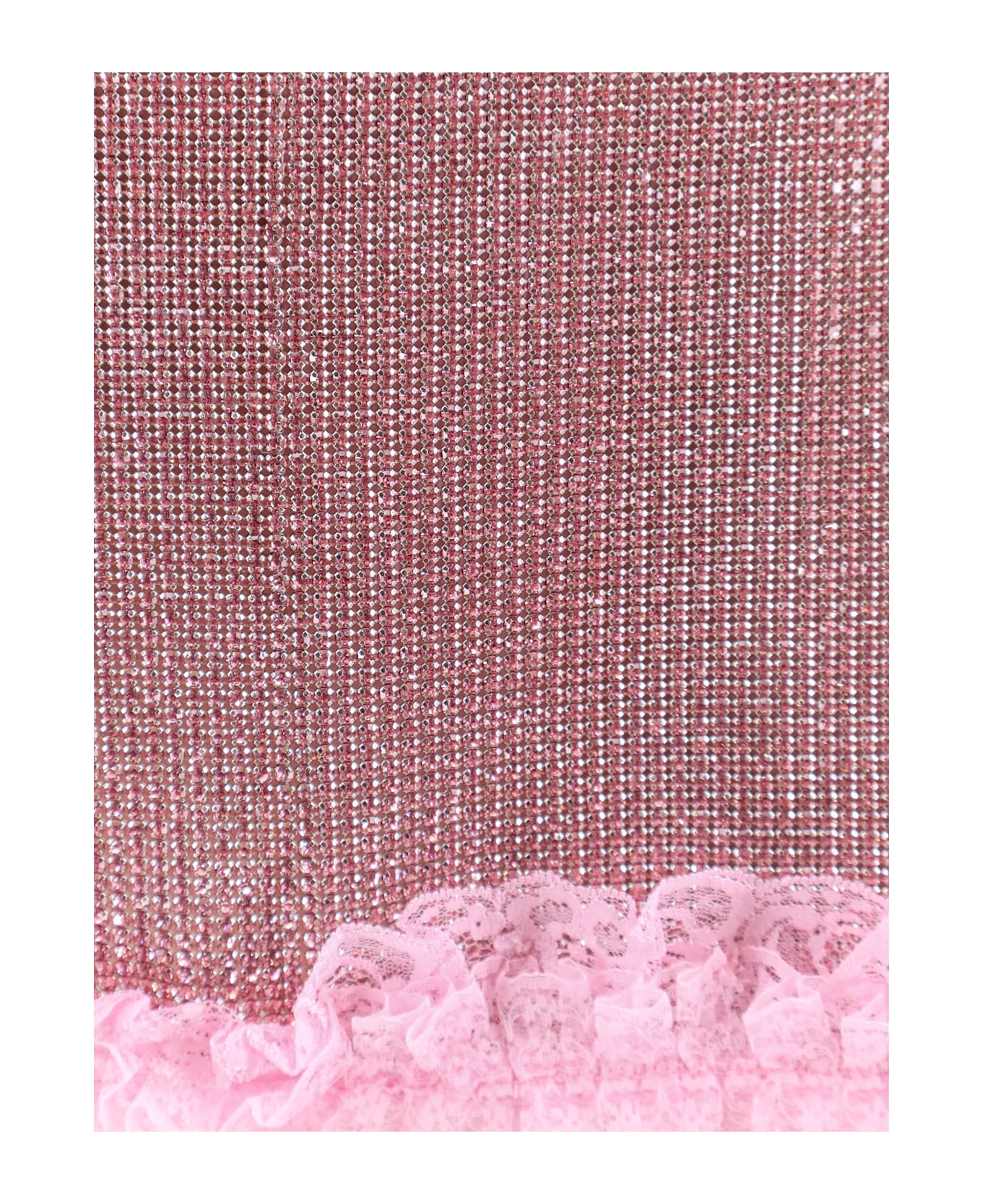 self-portrait Christopher Kane Residency Skirt With All-over Rhinestones - Pink