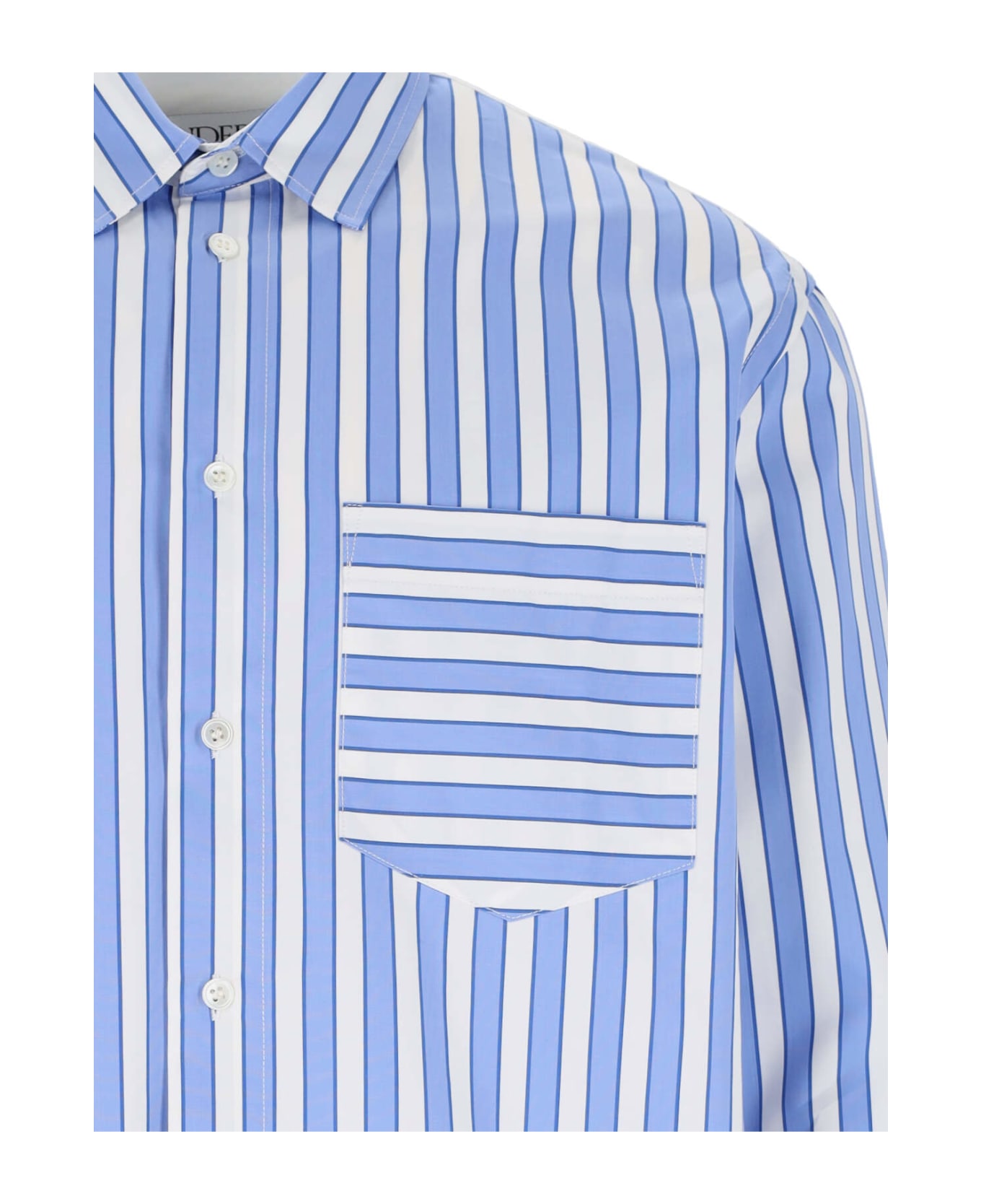 J.W. Anderson Patchwork Shirt - BLUEWHITE