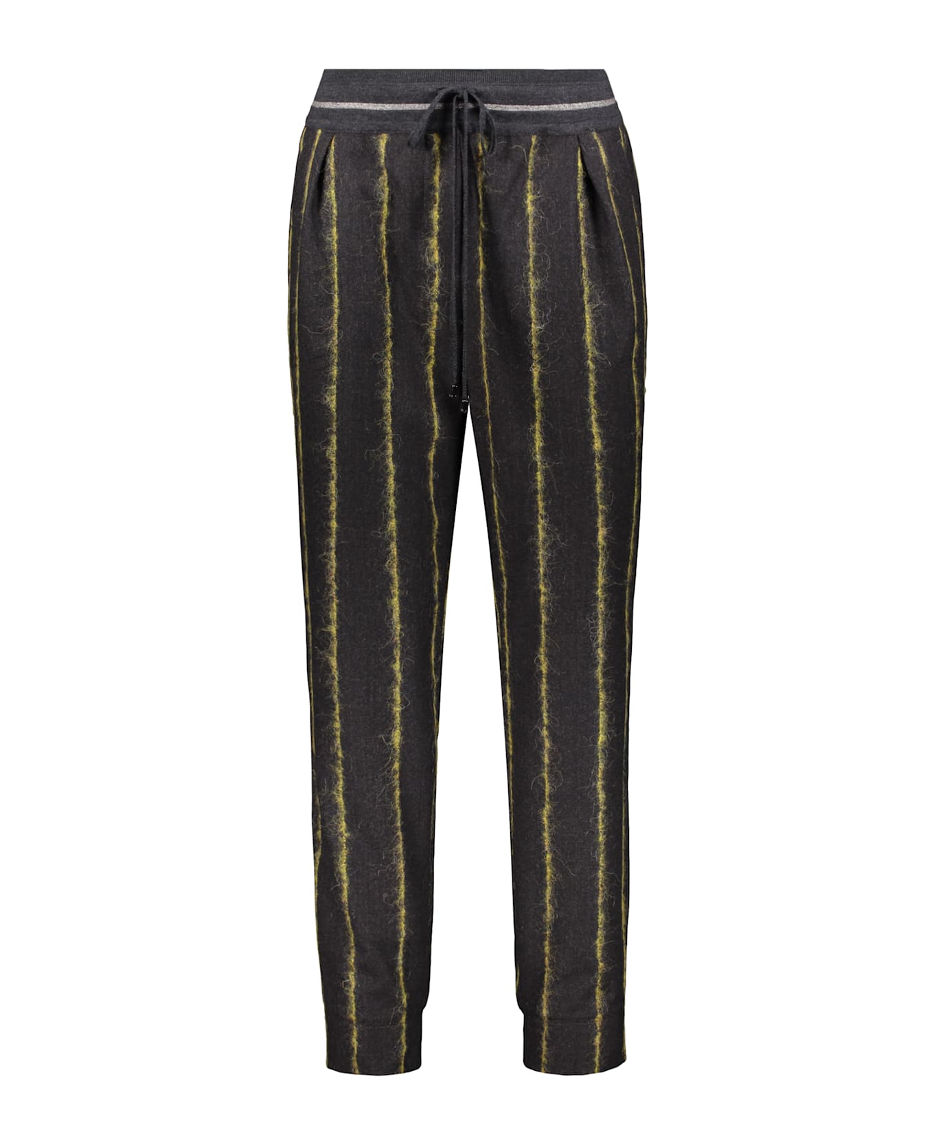 Lorena Antoniazzi Virgin Wool Track Pants - black