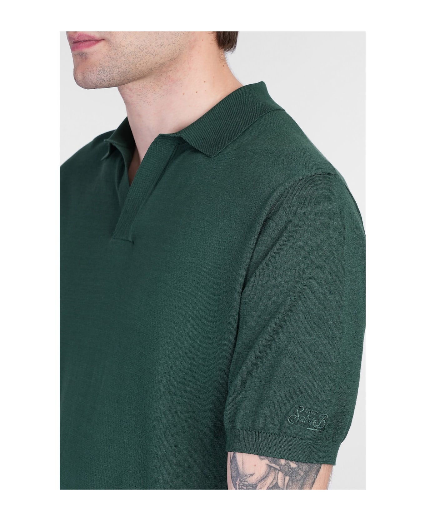 MC2 Saint Barth Solan Polo In Green Cotton - green