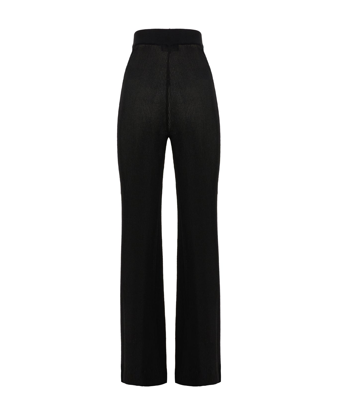 Del Core Black Viscose Blend Pants - X1000