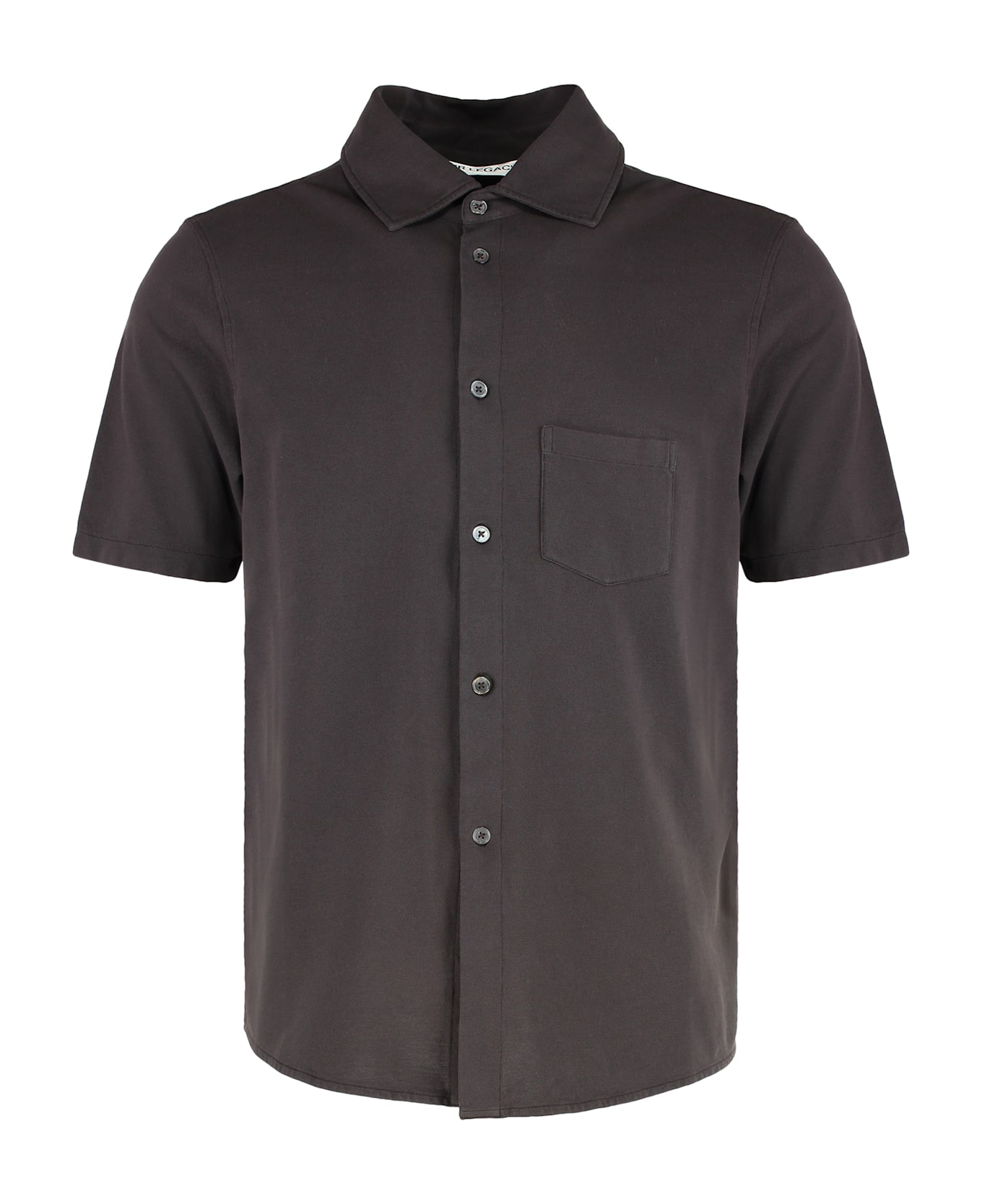 Our Legacy Analog Short Sleeve Cotton Shirt - brown