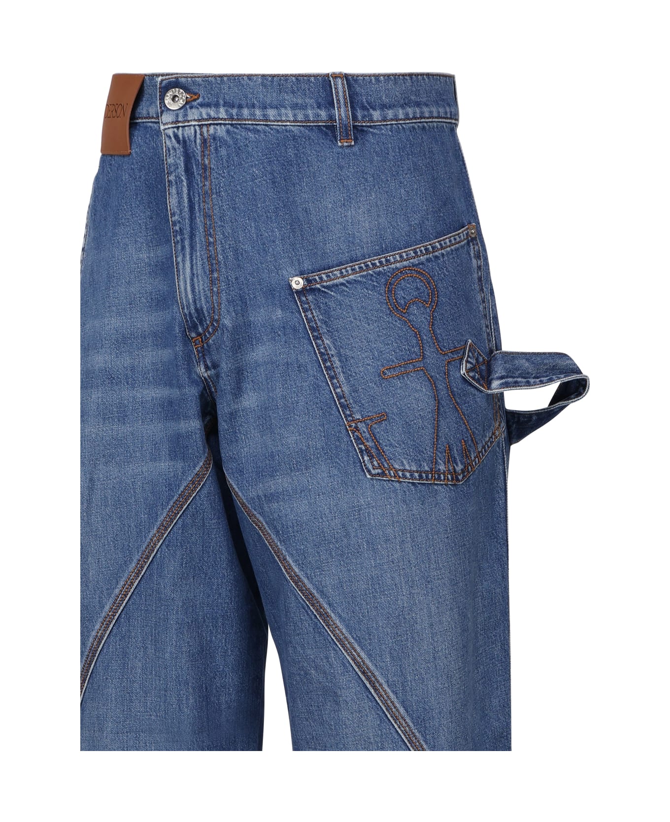 J.W. Anderson Oversized Wide Leg Jeans - Blue デニム