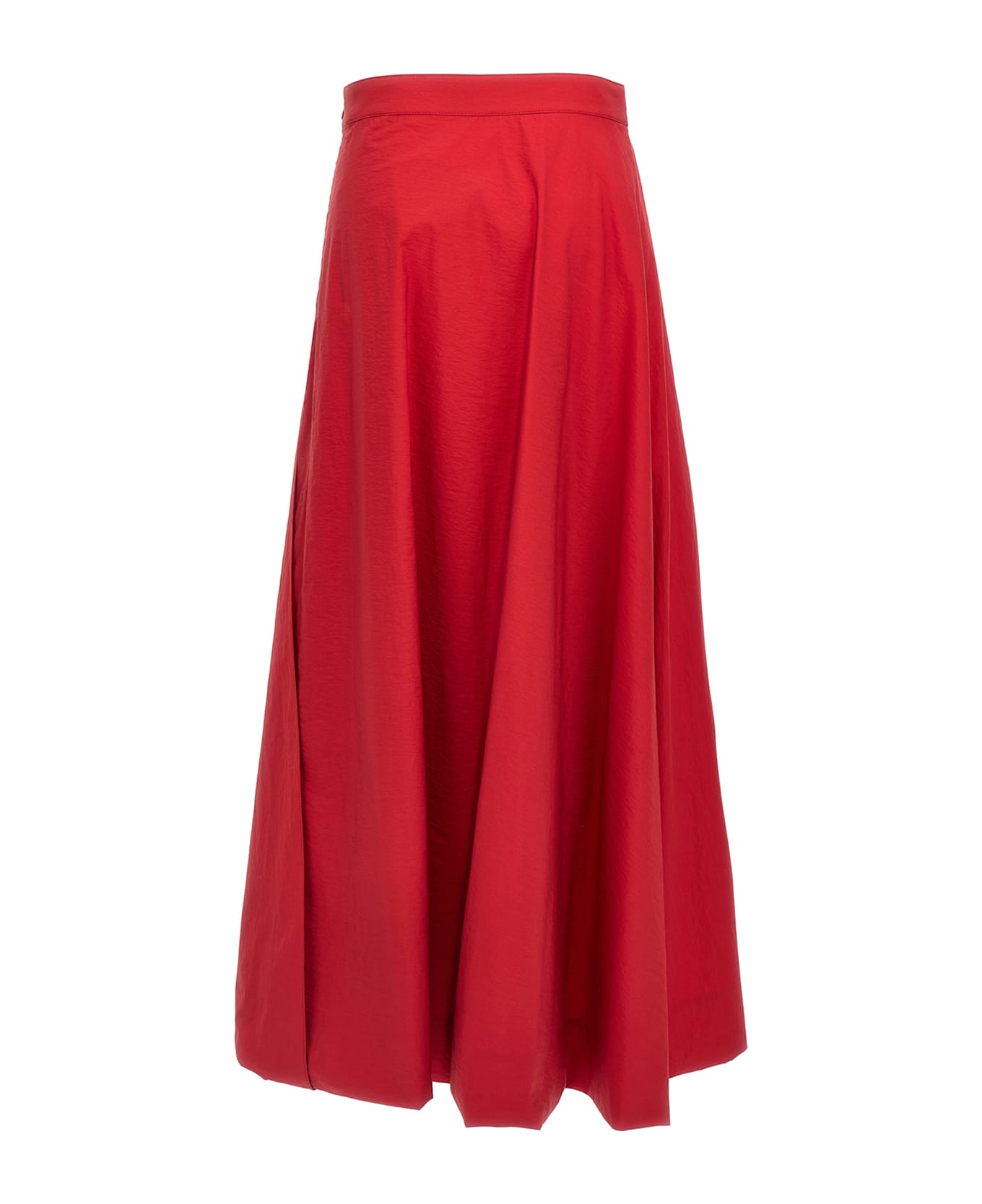 Brunello Cucinelli 
bubble Hem
 Skirt - Red