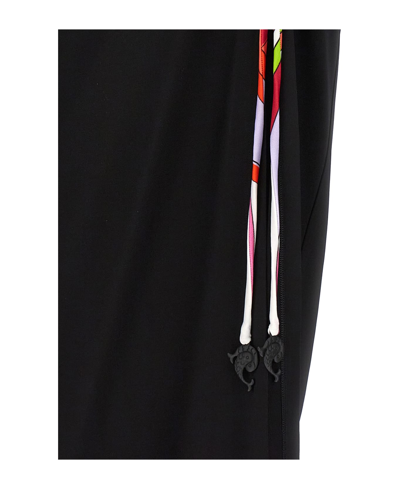 Pucci Gathered Longuette Skirt - Black  