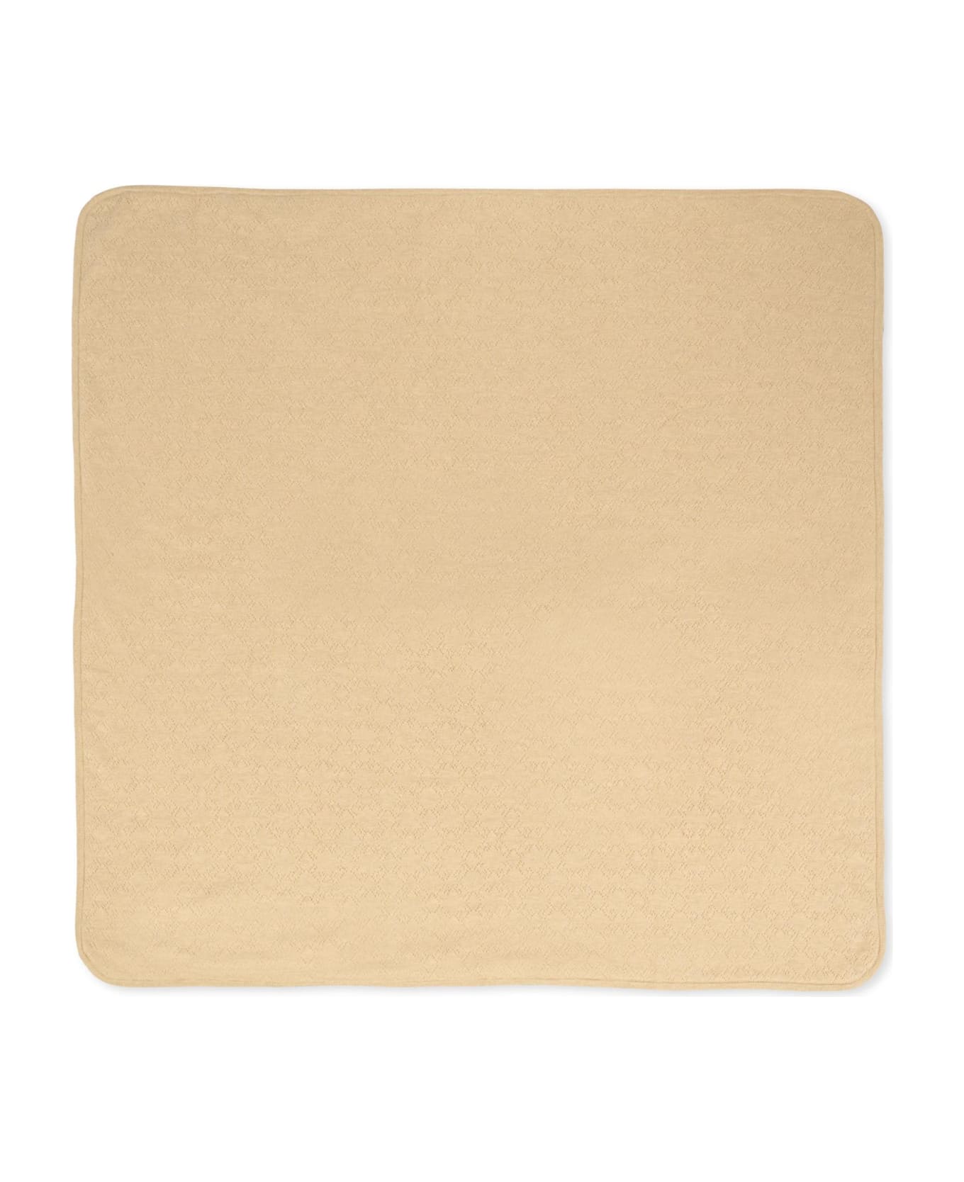 Givenchy Beige Blanket For Babykids With Logo - Beige