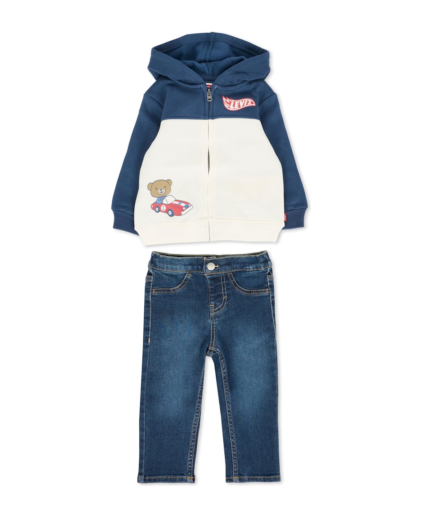 Levi's Red Suit For Baby Boy With Logo - Red