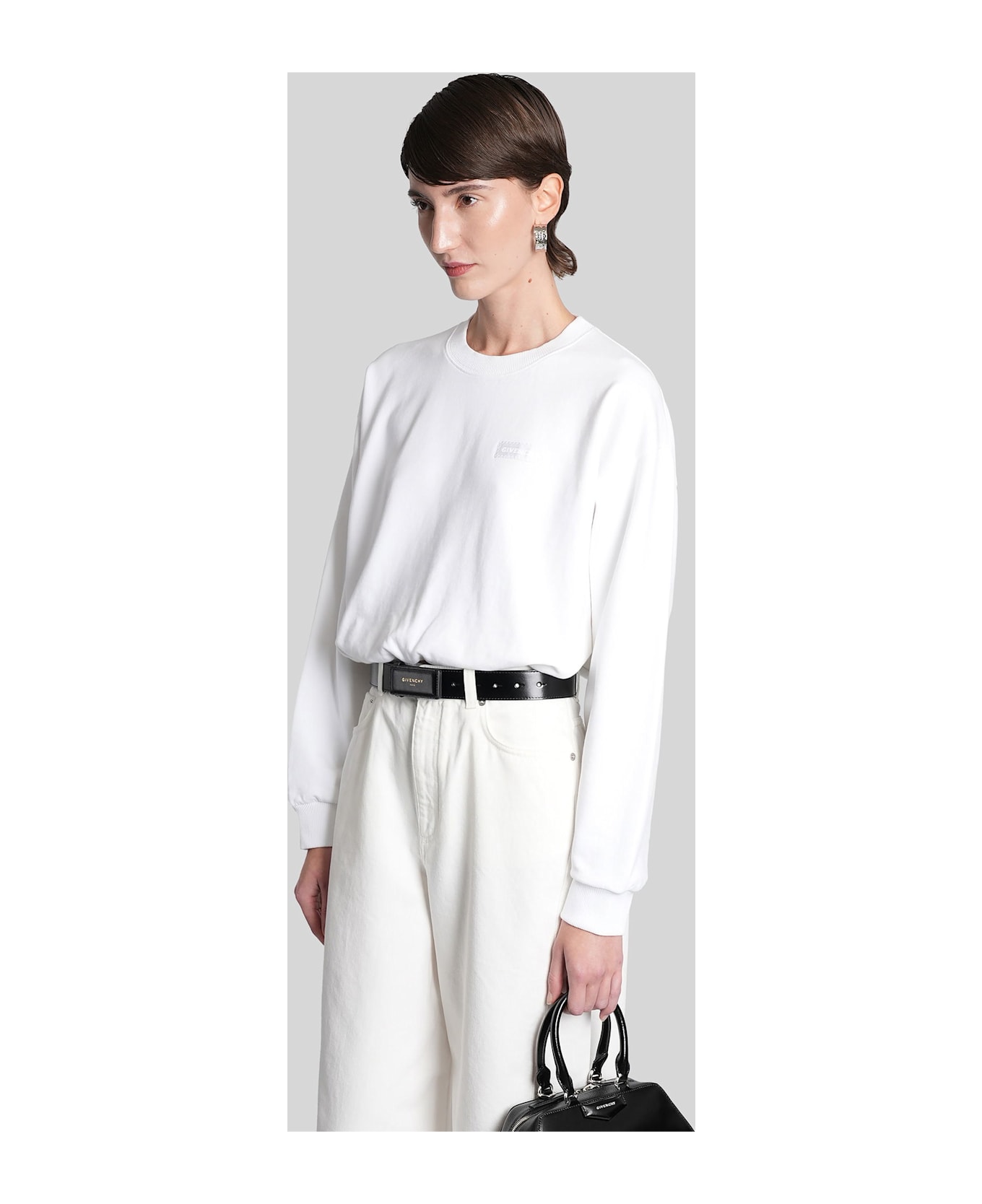 Givenchy Sweatshirt In White Cotton - white
