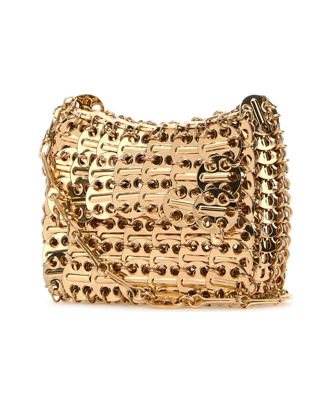 Paco Rabanne Gold Chain Mail Shoulder Bag - LIGHTGOLD