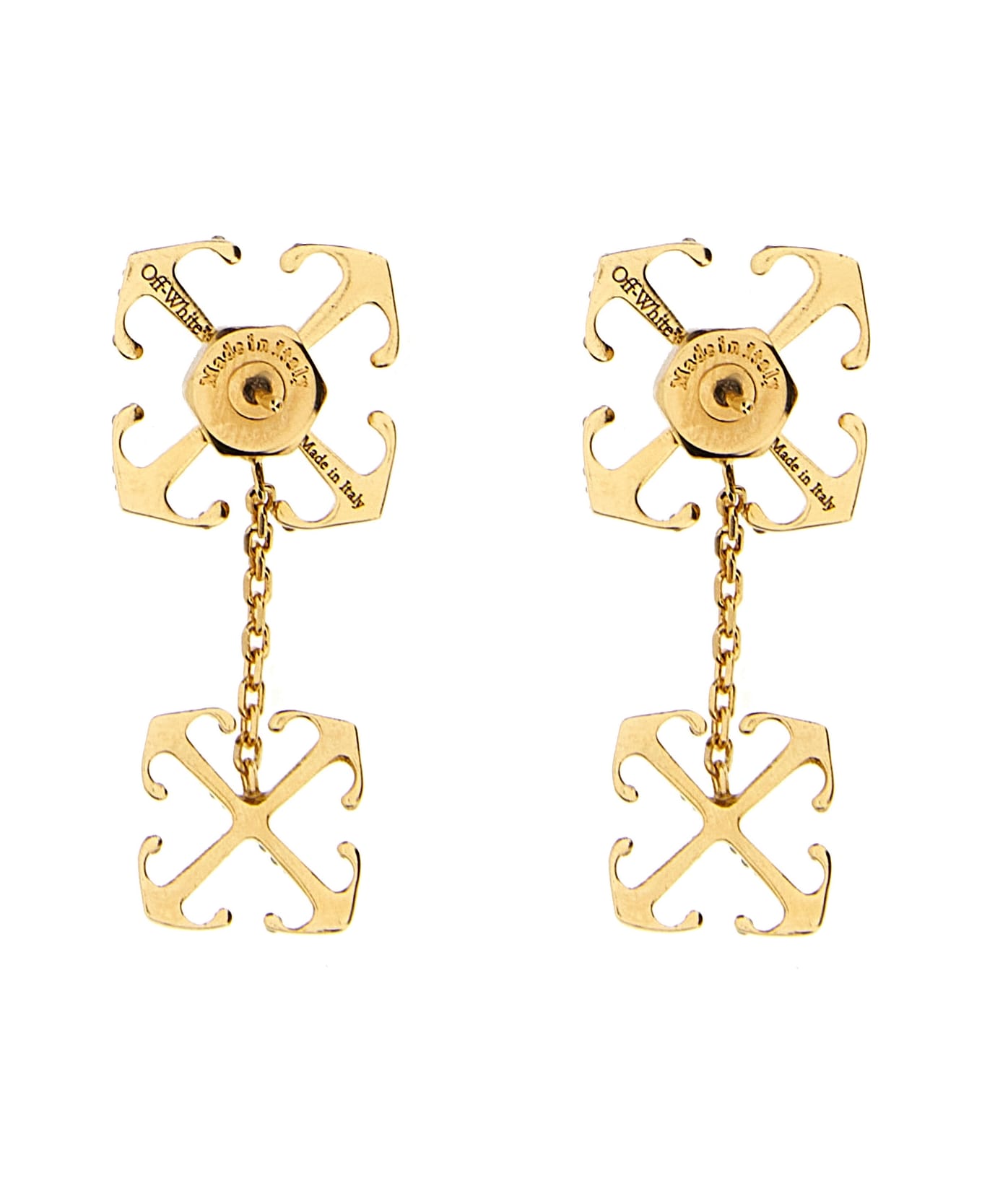 Off-White 'double Arrow' Earrings - Gold ジュエリー