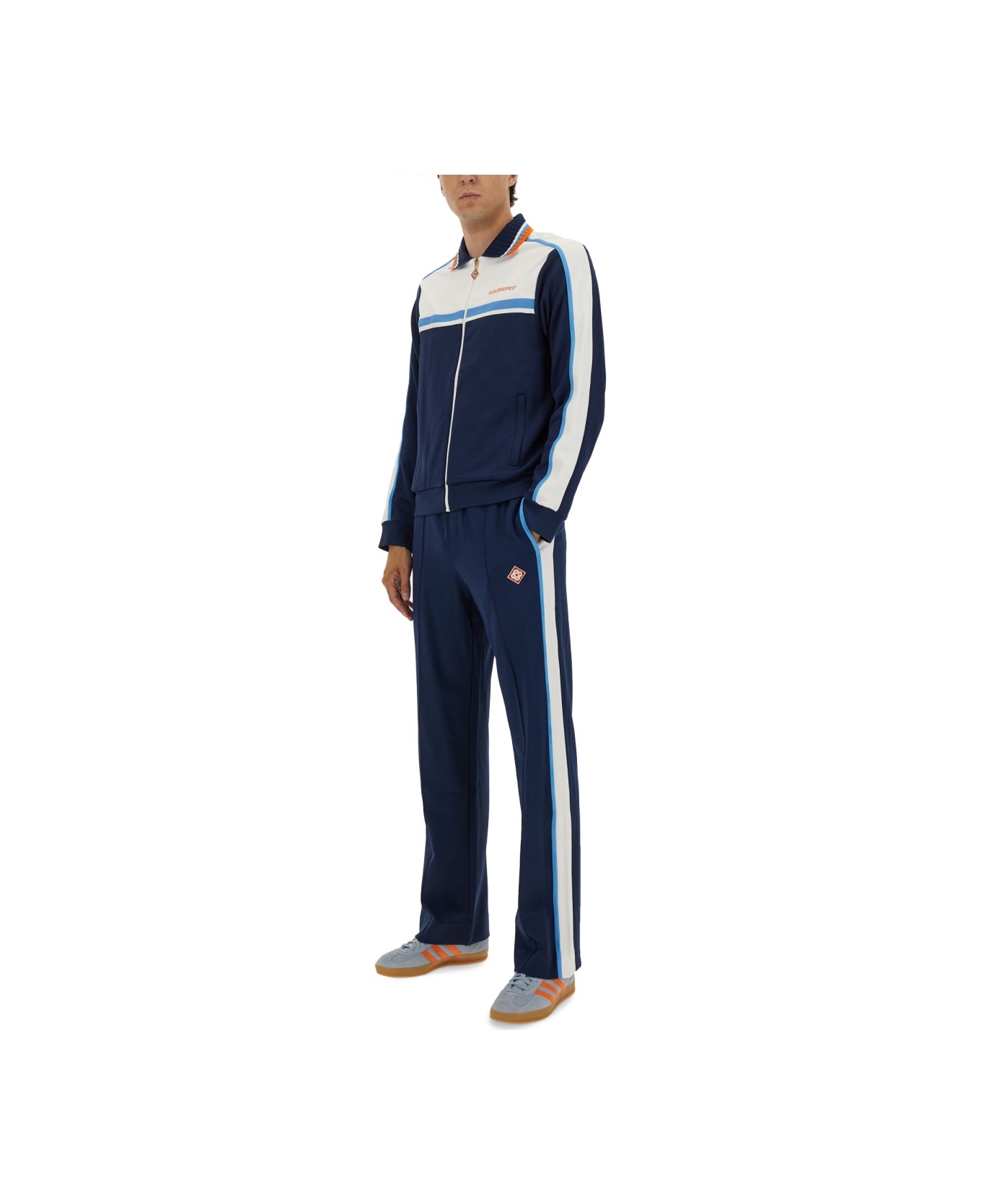 Casablanca Pique Track Pants - BLUE