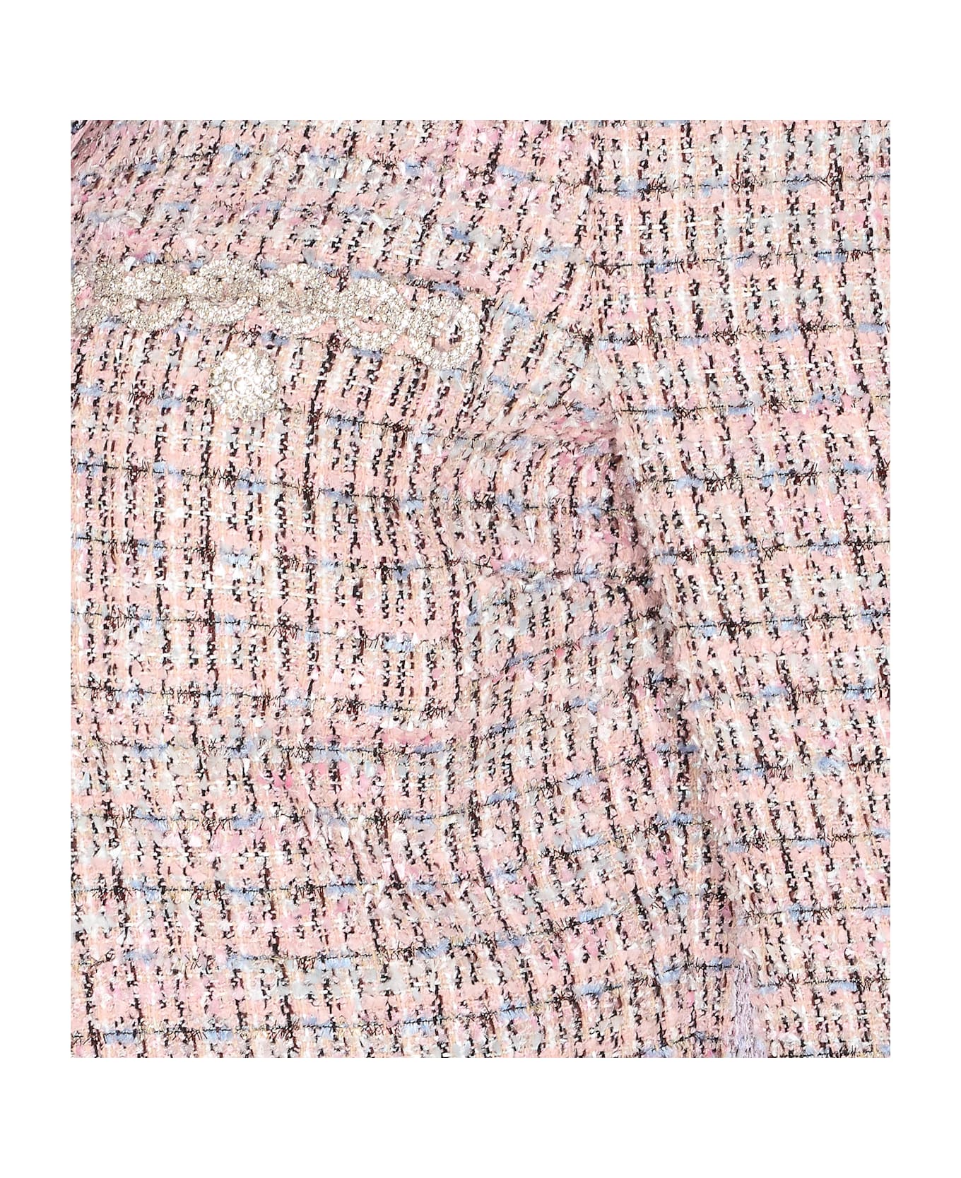 self-portrait Boucle' Jacket - Pink