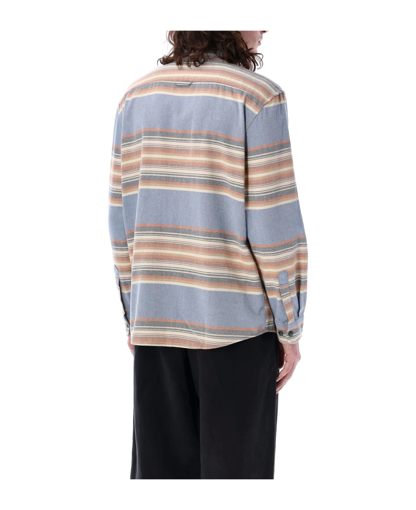 Pendleton Striped Beach Shack Shirt - SOFT INDIGO STRIPE シャツ