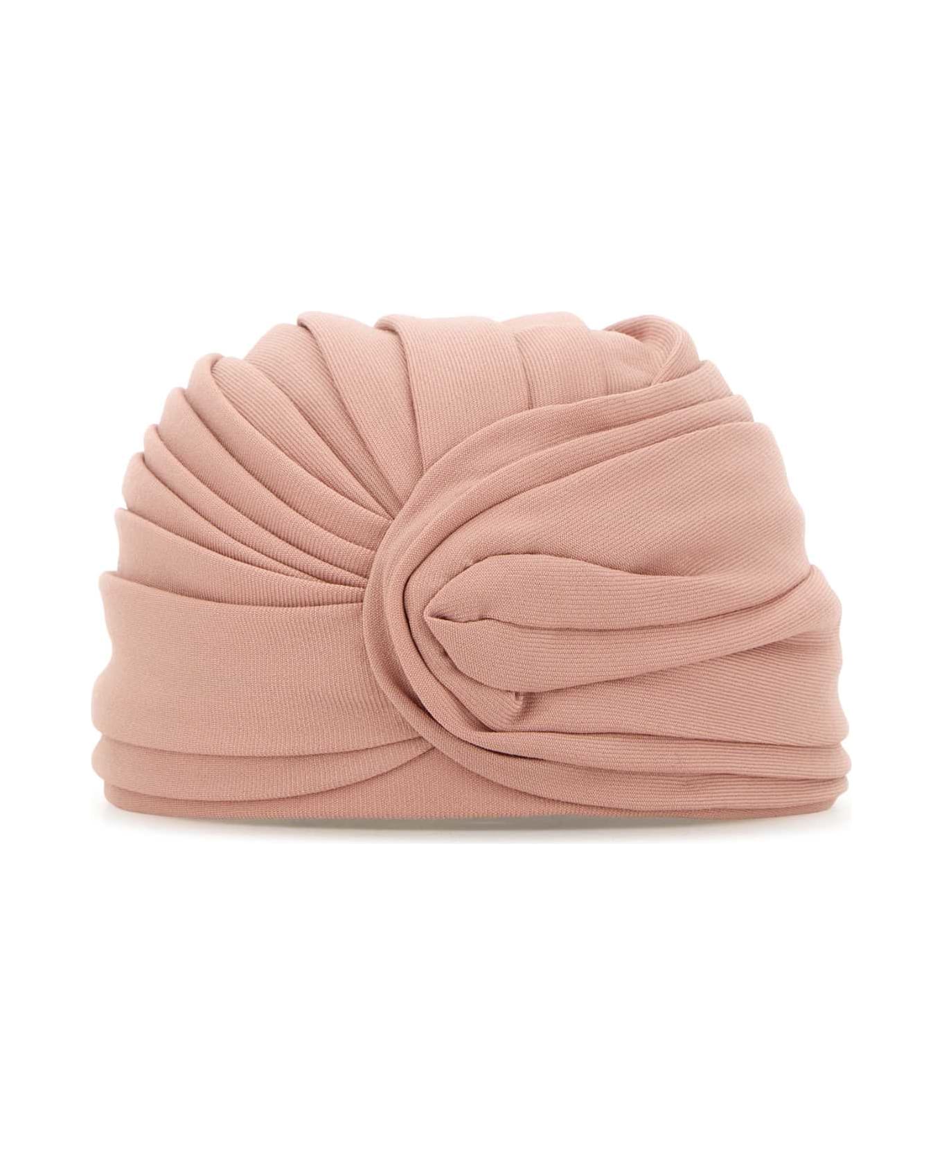 Valentino Garavani Pink Wool Turban - ROSEMISTORO