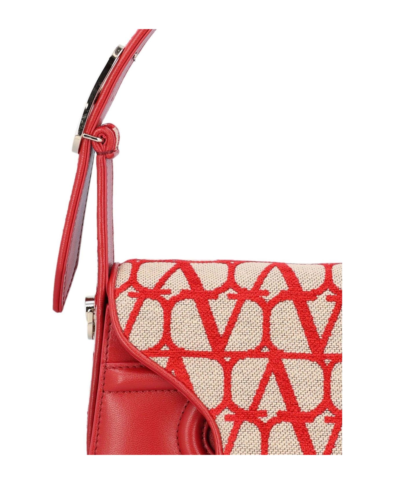 Valentino Garavani 'toile Iconographe' Handbag - Red