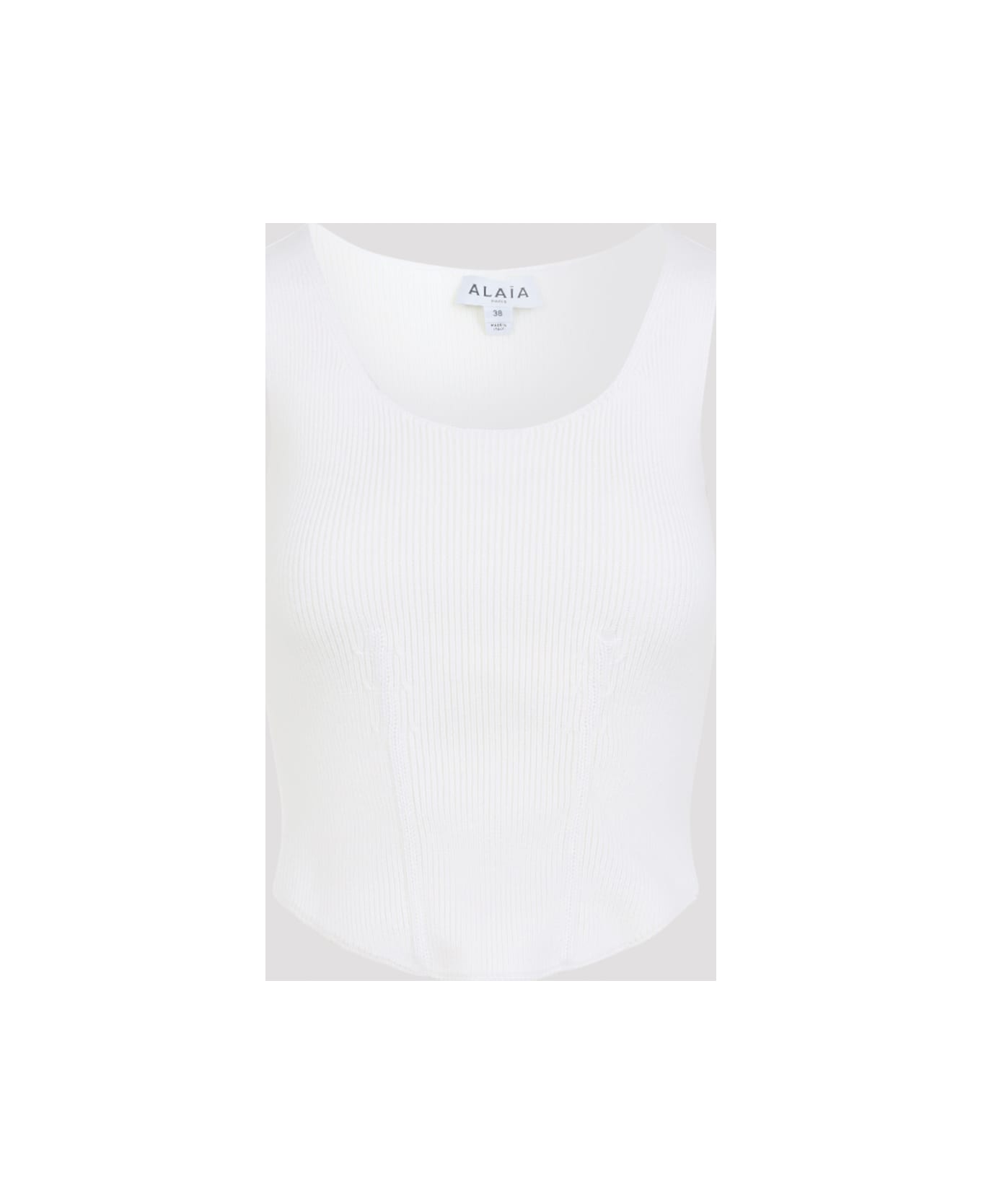 Alaia Alaïa Corset Top - Blanc Naturel