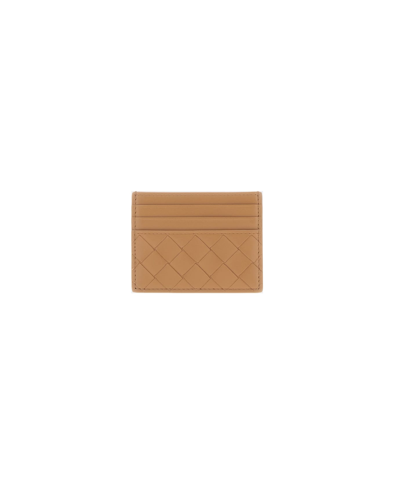 Bottega Veneta Small Card Holder Intreccio - Brown