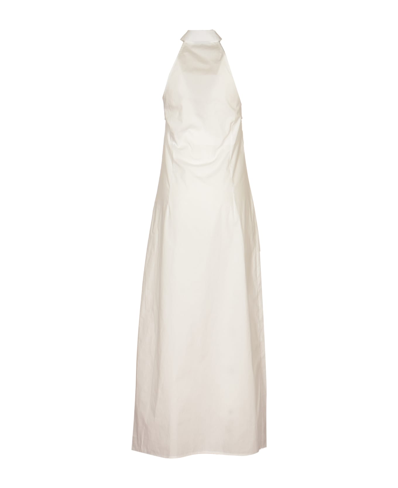 Weili Zheng Sleeveless Long Shirt Dress - White